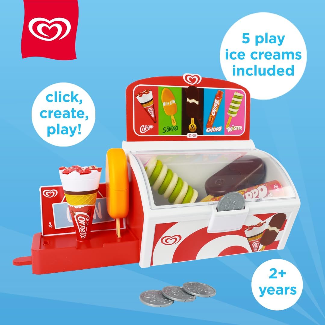 Casdon Official Walls Ice Cream Freezer Toy Pretend Shop