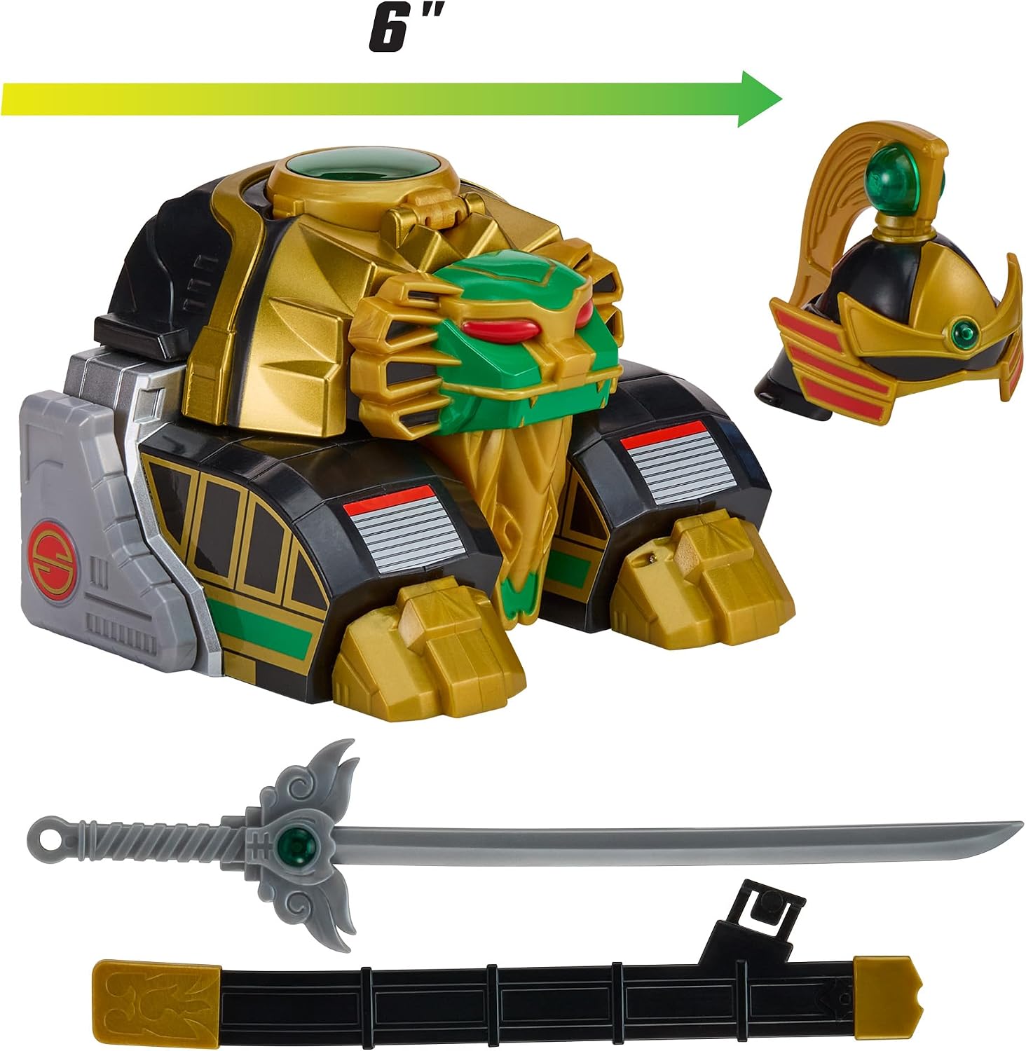 Power Rangers BLACK Ranger LION Thunderzord Action Figure