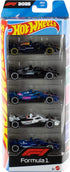 Hot Wheels Formula 1 1:64 Scale Die-Cast 5-Pack