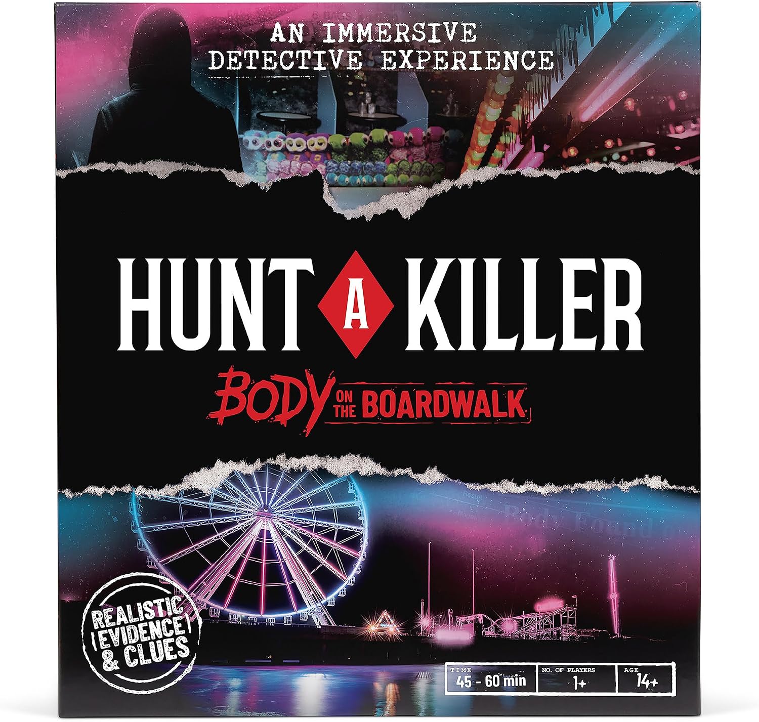Hunt A Killer: Body On The Boardwalk Interactive Unsolved Mysteries Game, Murder Mysteries Card, Puzzle & Board Game