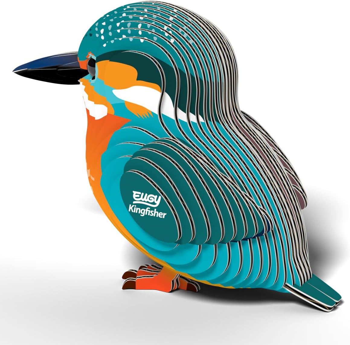 EUGY KINGFISHER 3D Animal Puzzle Craft Kit