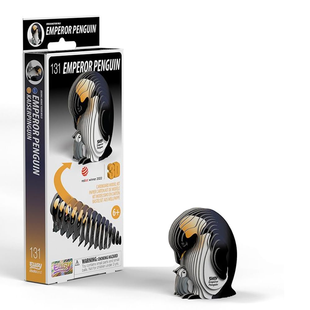 EUGY EMPEROR PENGUIN 3D Paper Puzzle Craft Kit