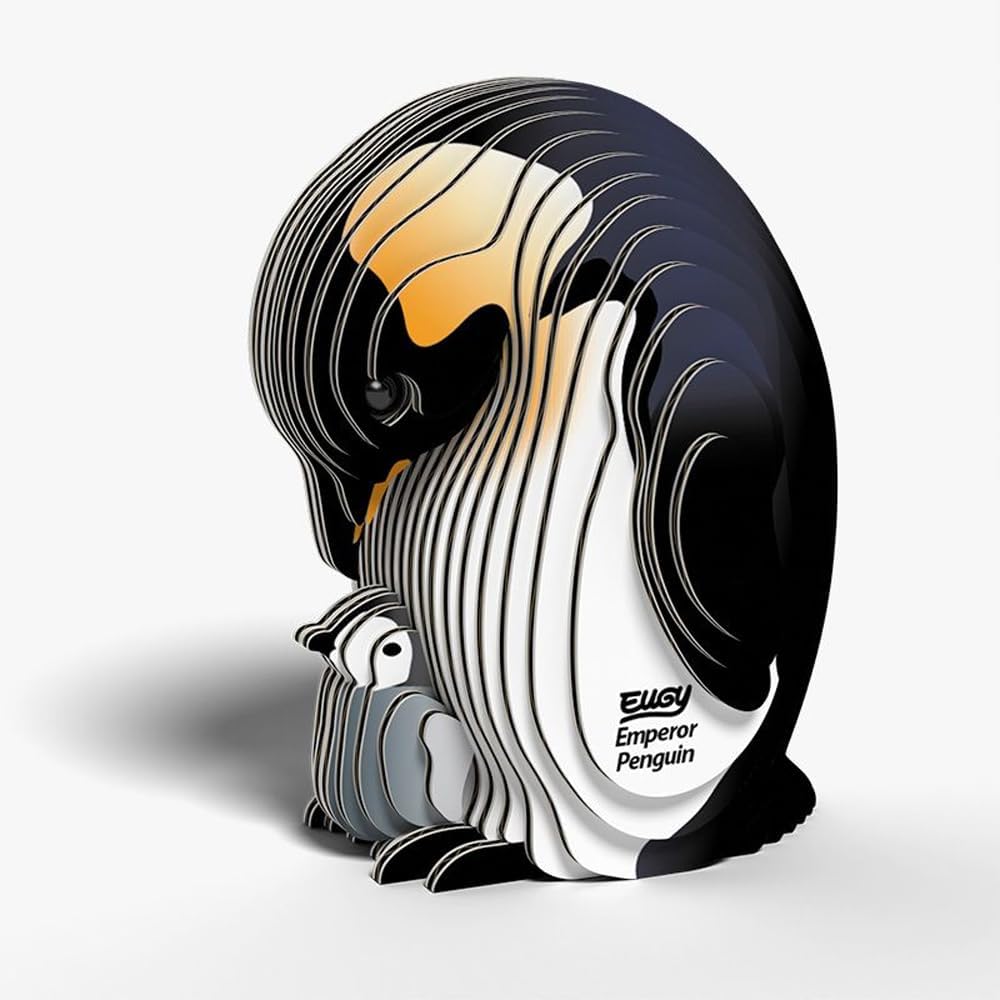 EUGY EMPEROR PENGUIN 3D Paper Puzzle Craft Kit