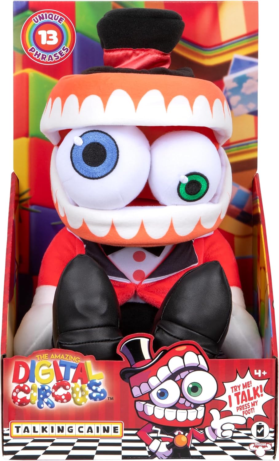 Amazing Digital Circus Sound Effect Figure CAINE 30cm Soft Plush Toy