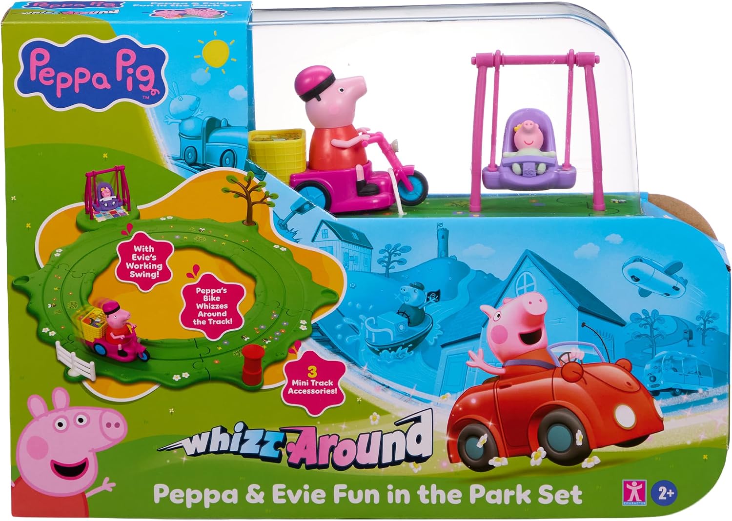 Peppa Pig Whizz Around Peppa And Evie Fun in the Park Set