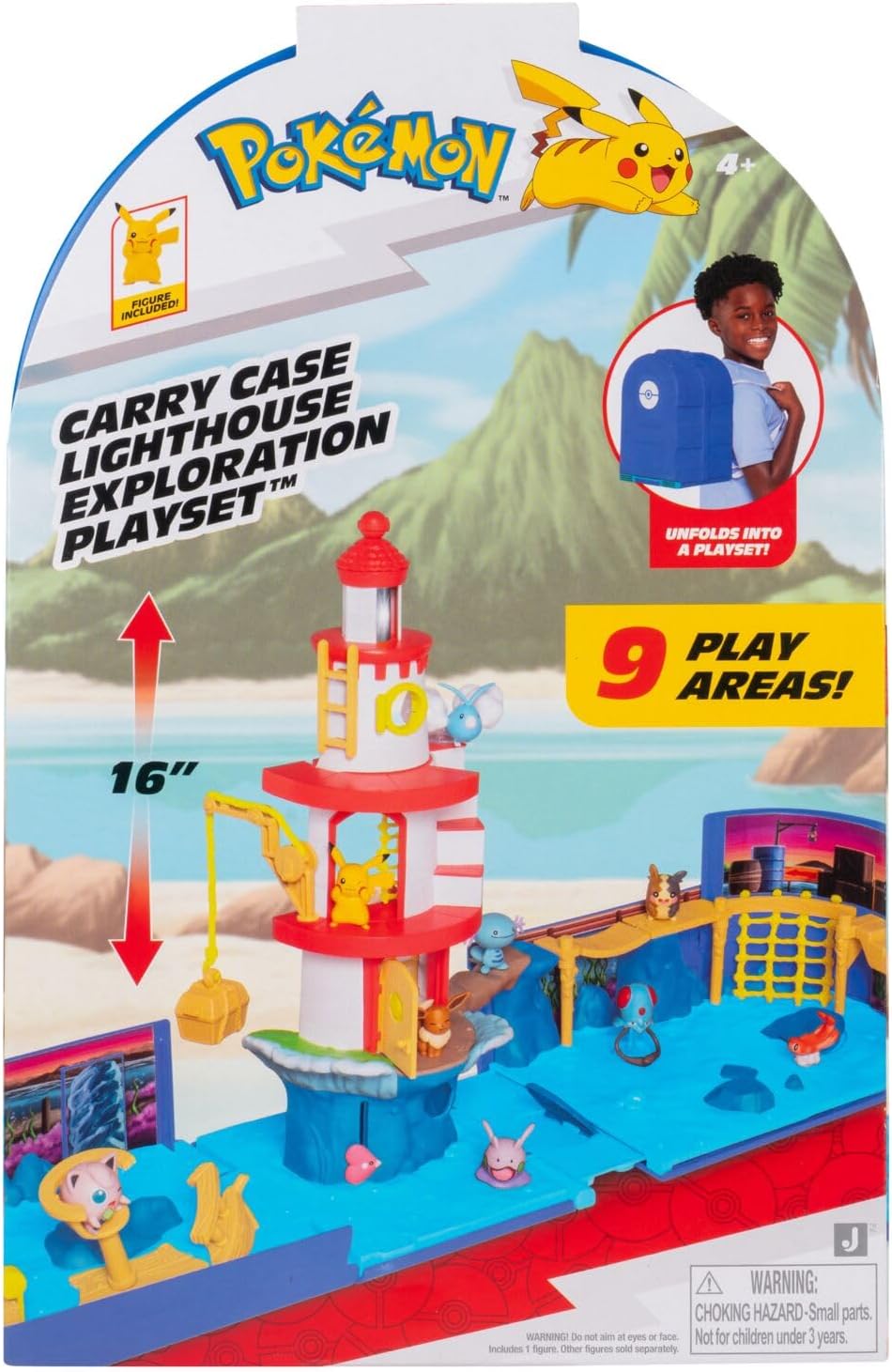 Pokemon Carry Case Lighthouse Exploration Backpack Playset