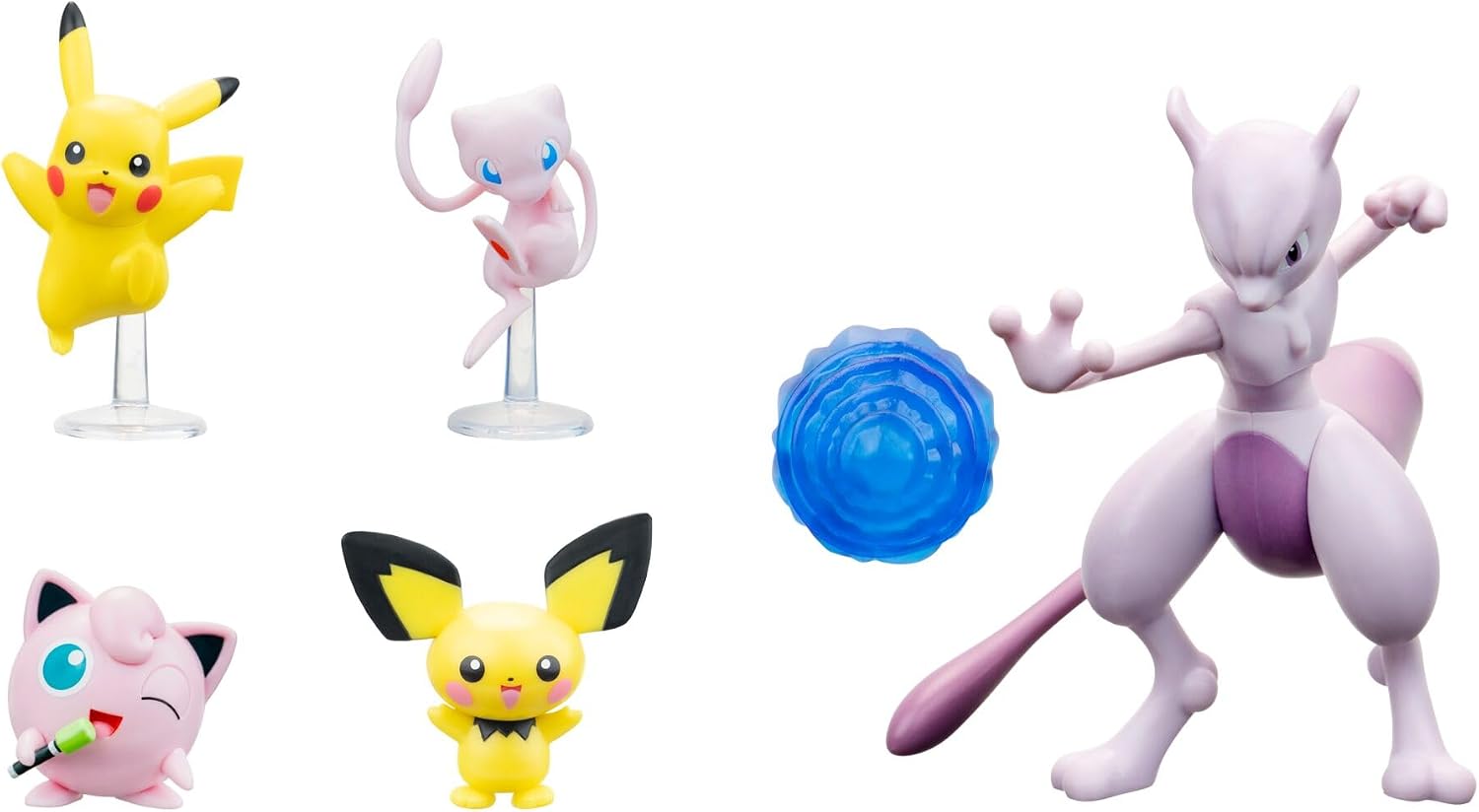 Pokemon Battle Figure 5-Pack - 4.5-Inch Mewtwo Figure and Battle Figures