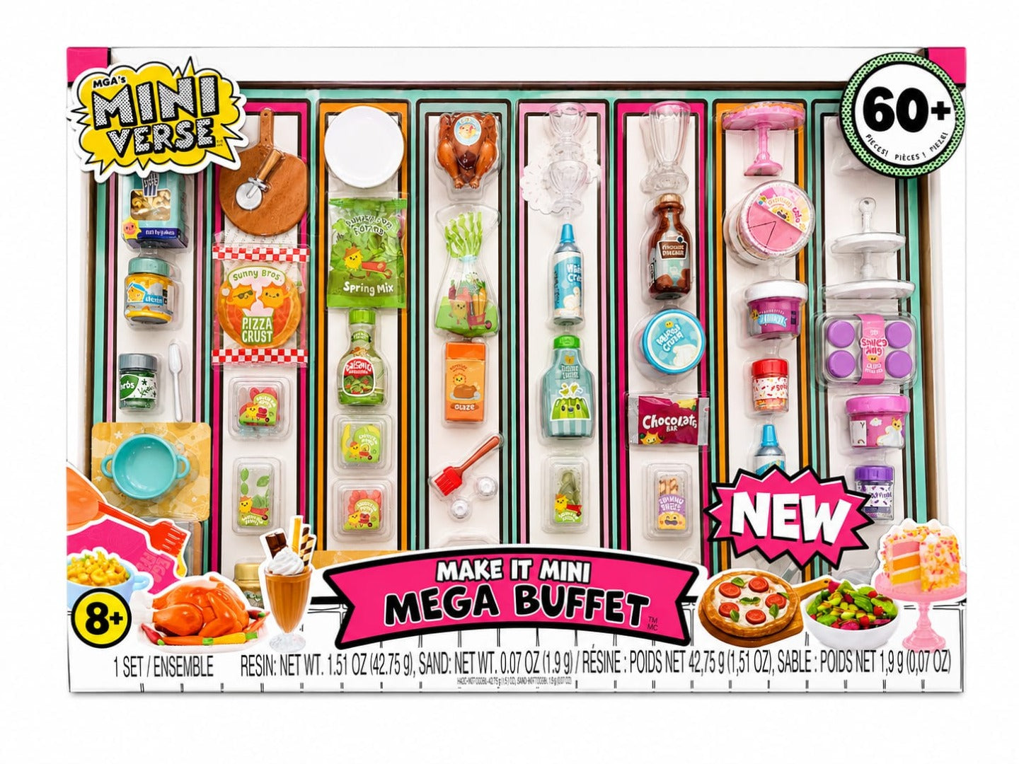 MGA's Miniverse Make It Mini Food Multipack Mega Buffet 60 Plus Inside