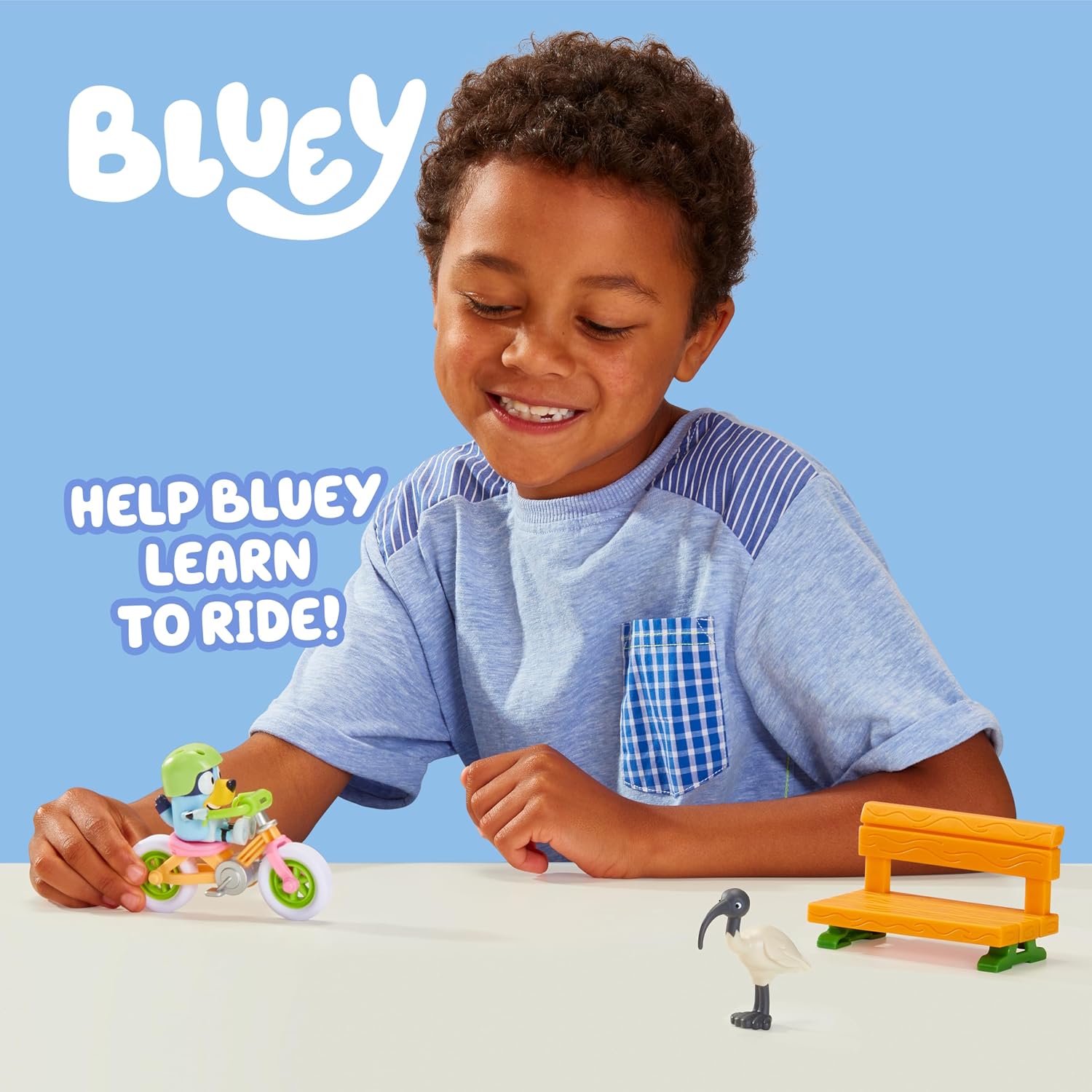 Bluey's Bicycle Playset 2.5-3 inch Collectable Bluey Action Figure