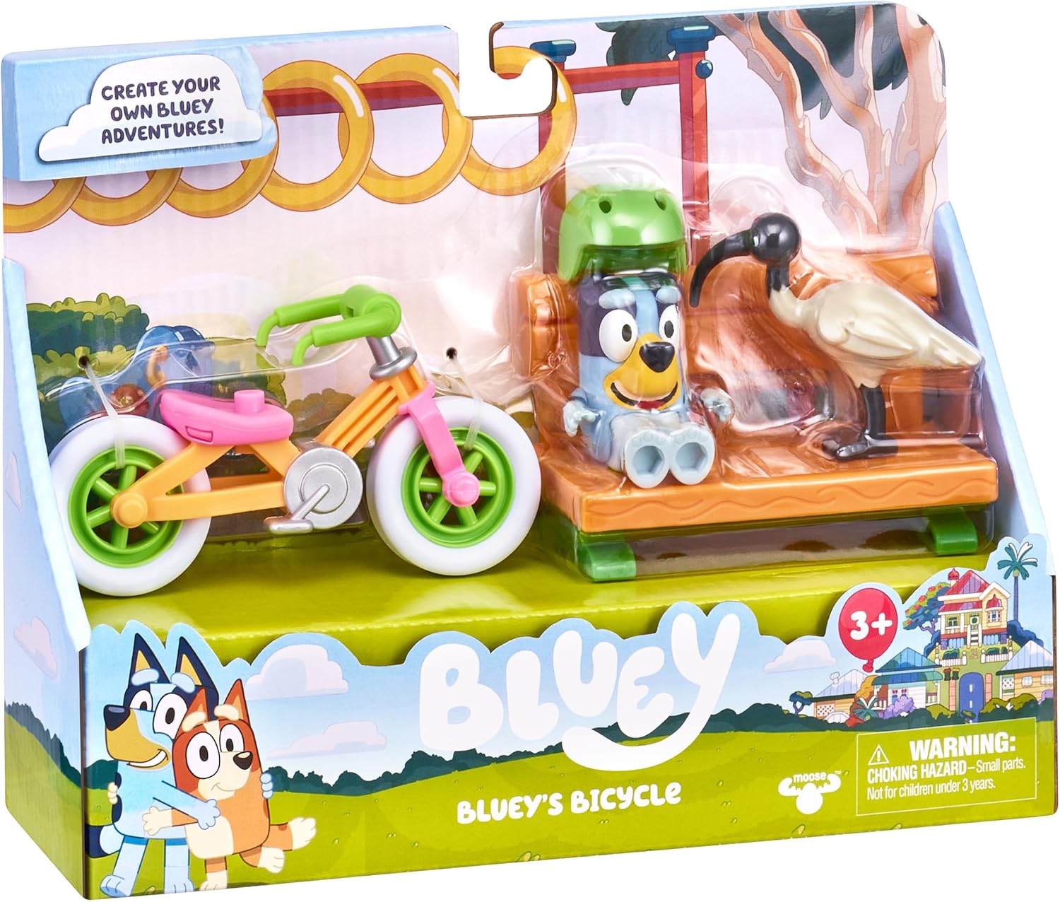 Bluey's Bicycle Playset 2.5-3 inch Collectable Bluey Action Figure