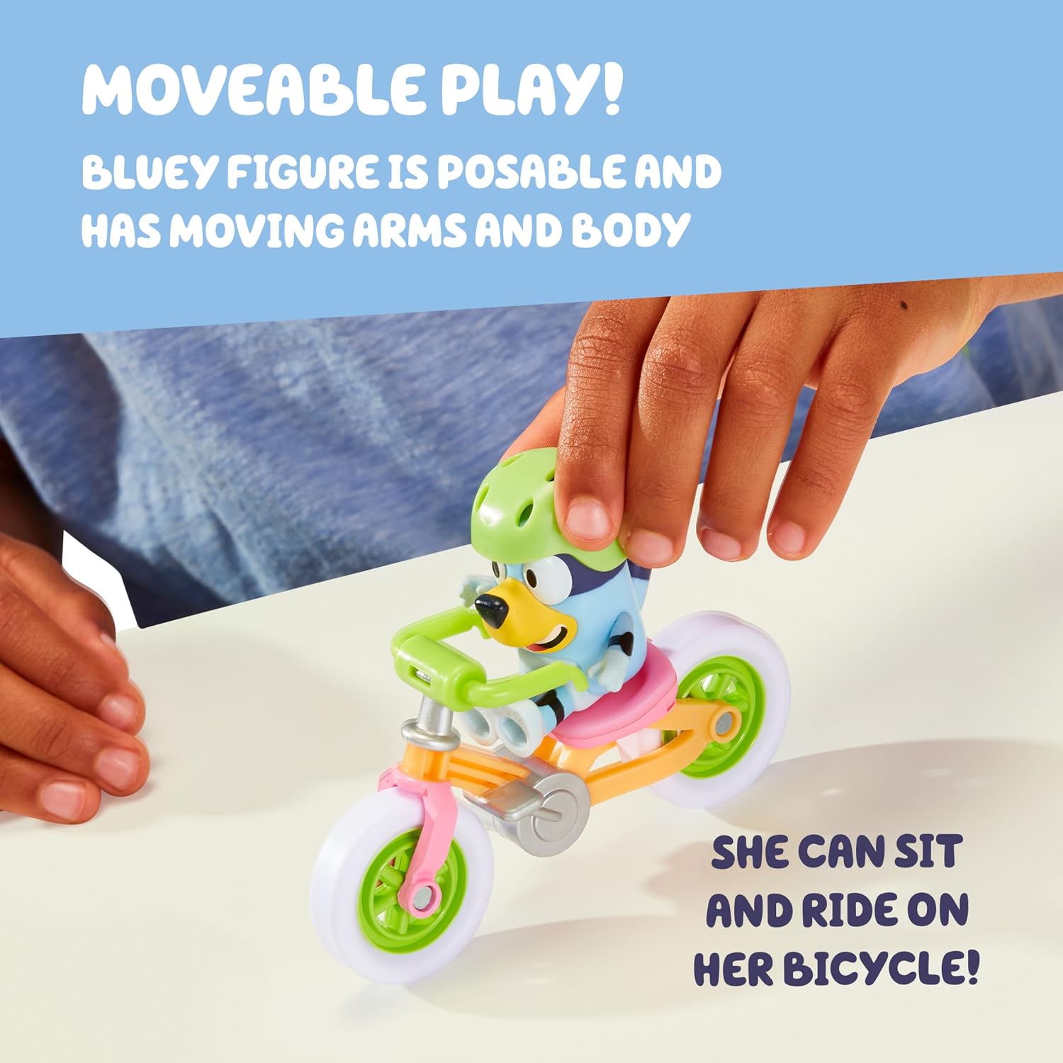 Bluey's Bicycle Playset 2.5-3 inch Collectable Bluey Action Figure