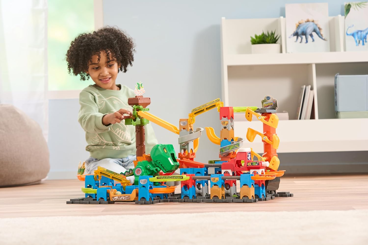 VTech Marble Rush Magentic Dino Adventure Construction Set for Kids