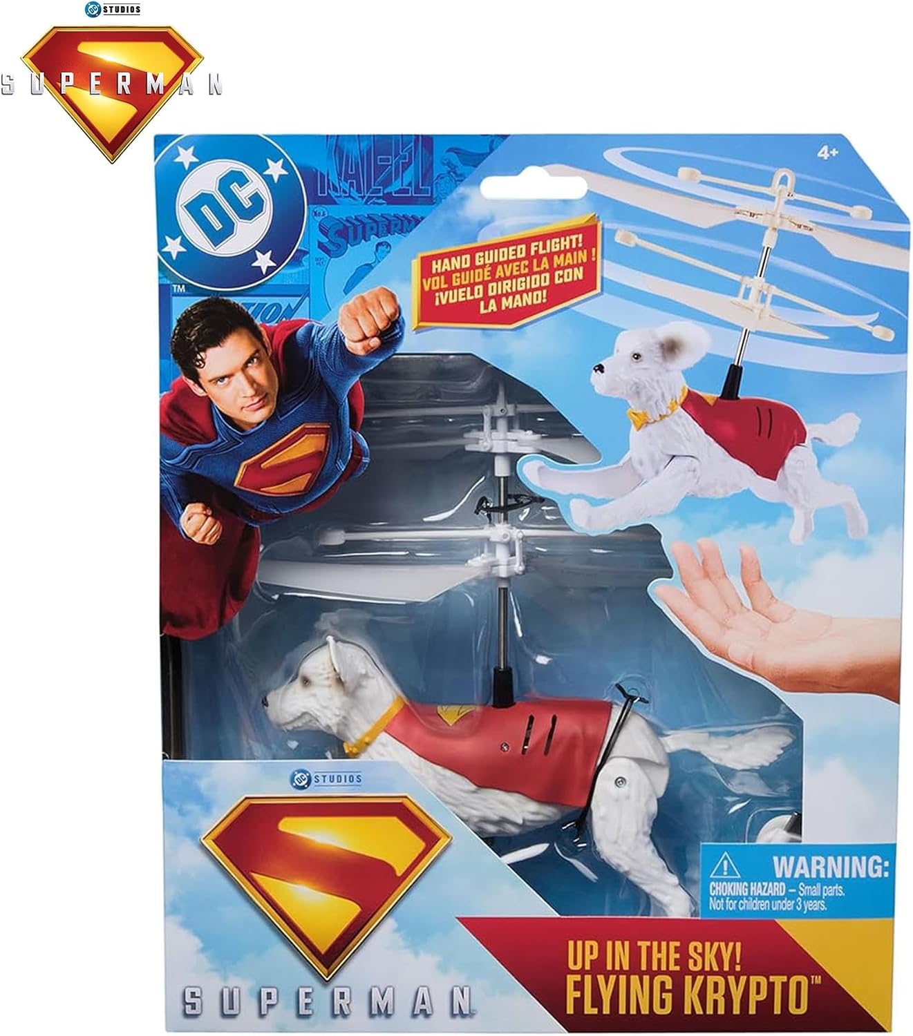 DC Comics SUPERMAN Up in the Sky! Flying Krypto RC Toy