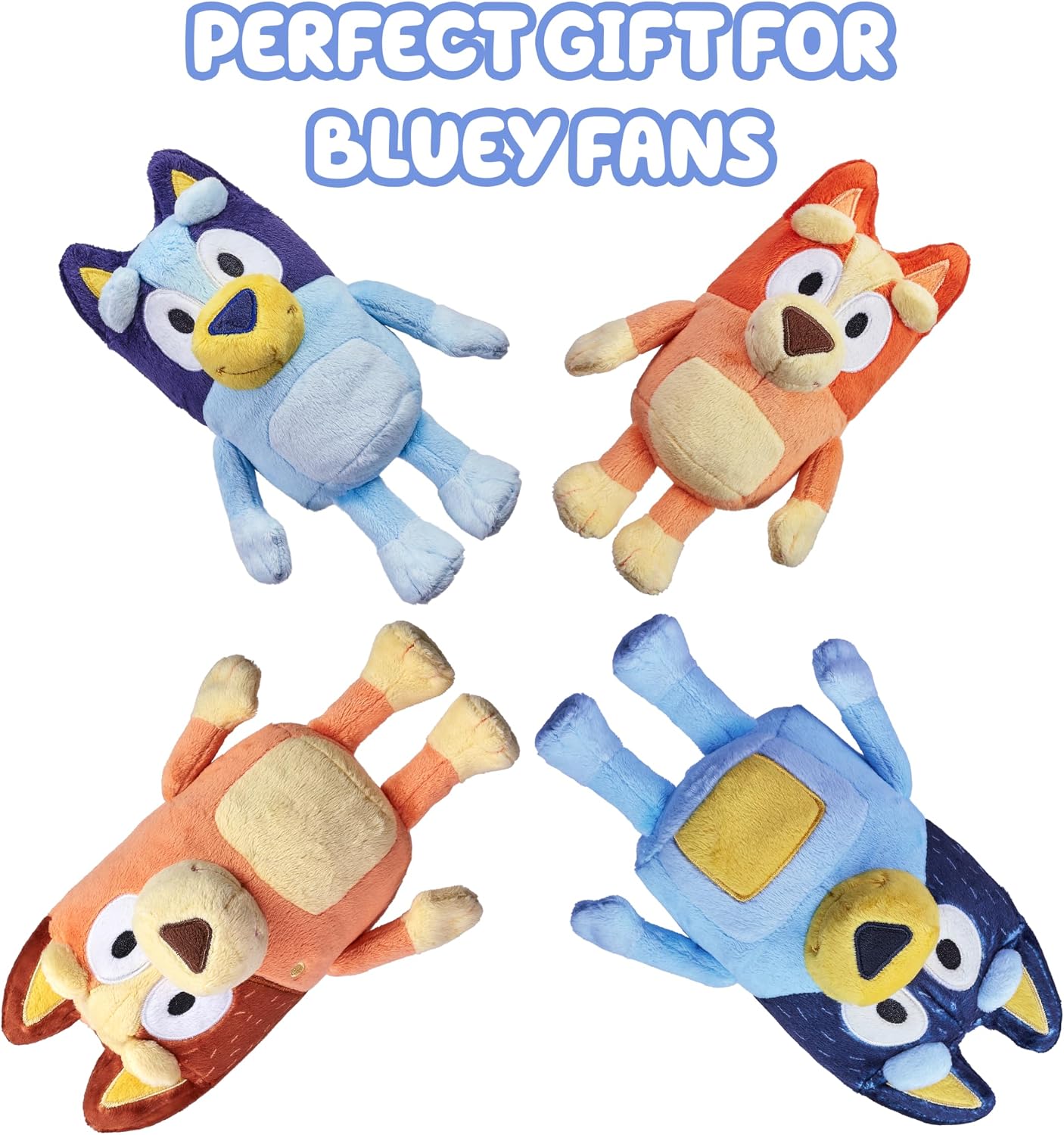 Bluey Heeler Family Stuffed Animal Set of 4 - 7-8Inch Soft Plush Toys