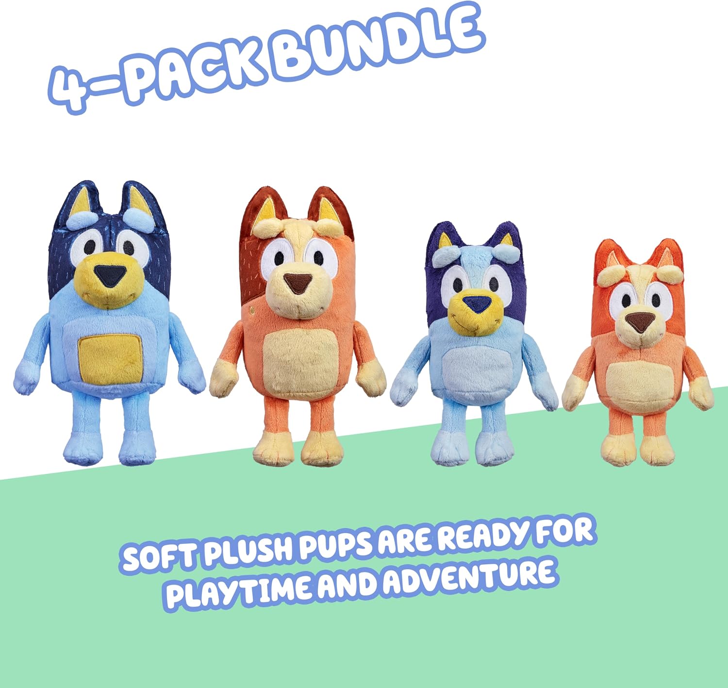 Bluey Heeler Family Stuffed Animal Set of 4 - 7-8Inch Soft Plush Toys