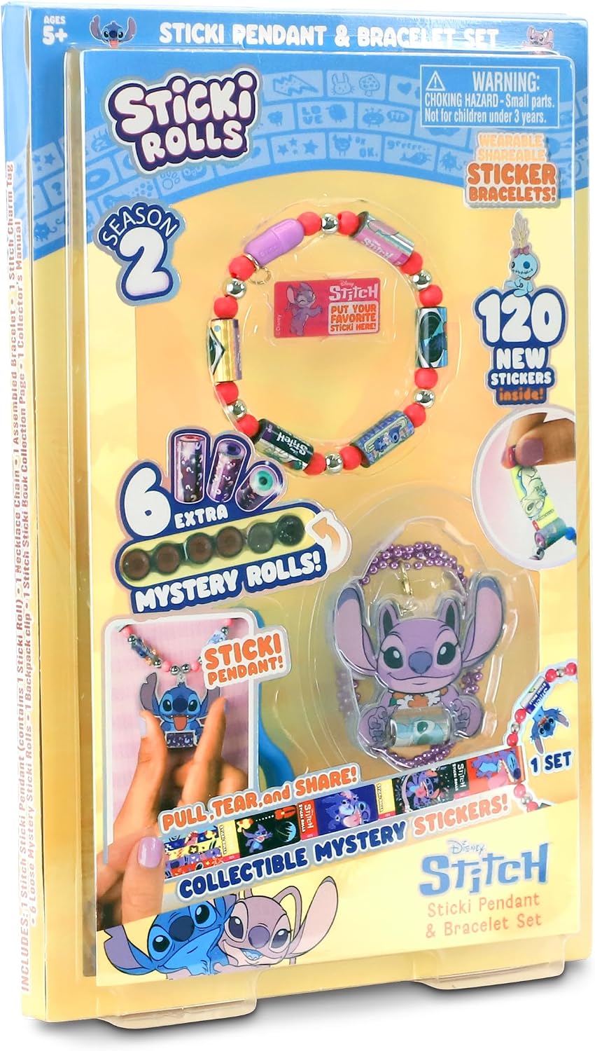 Sticki Rolls Stitch Pendant Pack SERIES 2 Wearable Sticker Jewellery