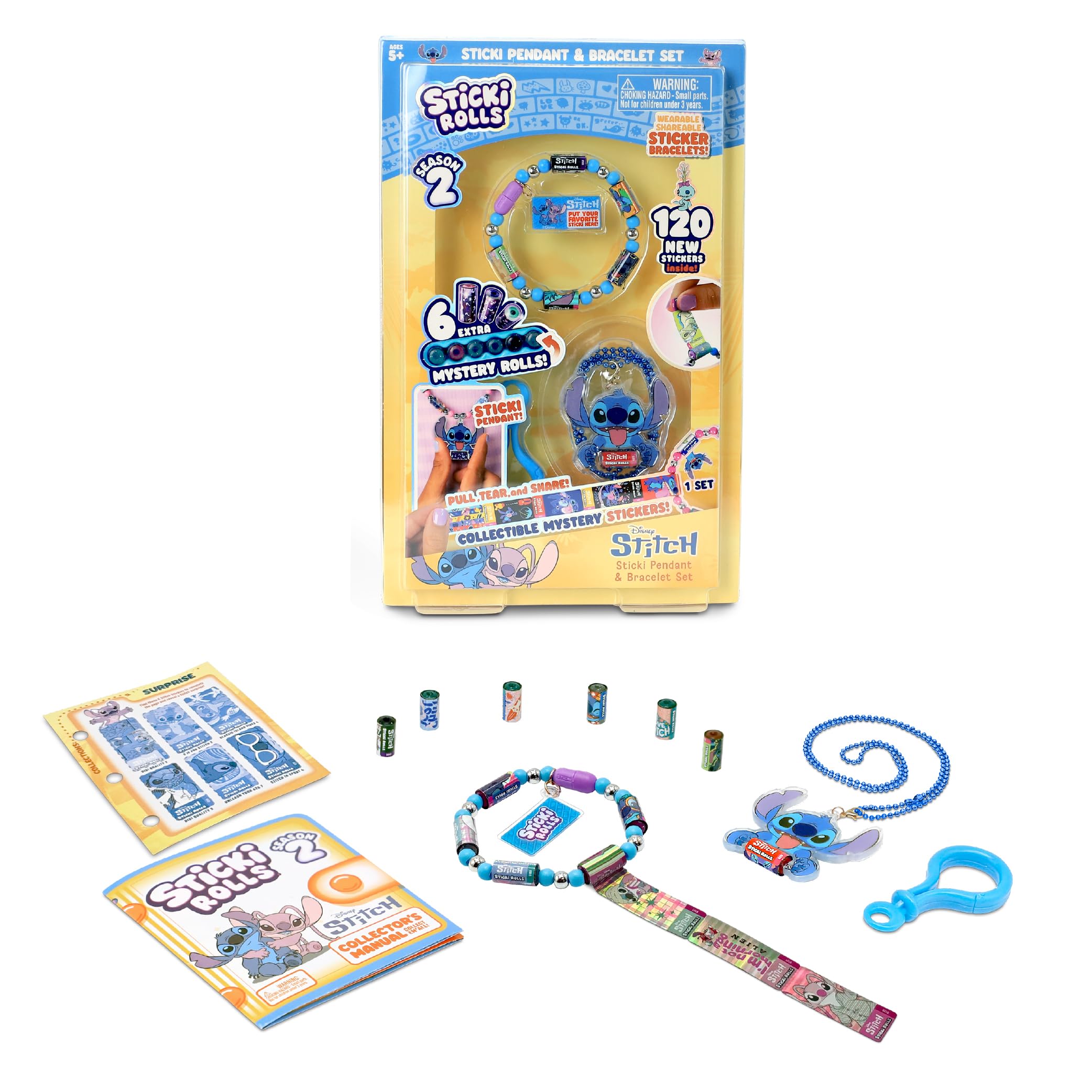 Sticki Rolls Stitch Pendant Pack SERIES 2 Wearable Sticker Jewellery