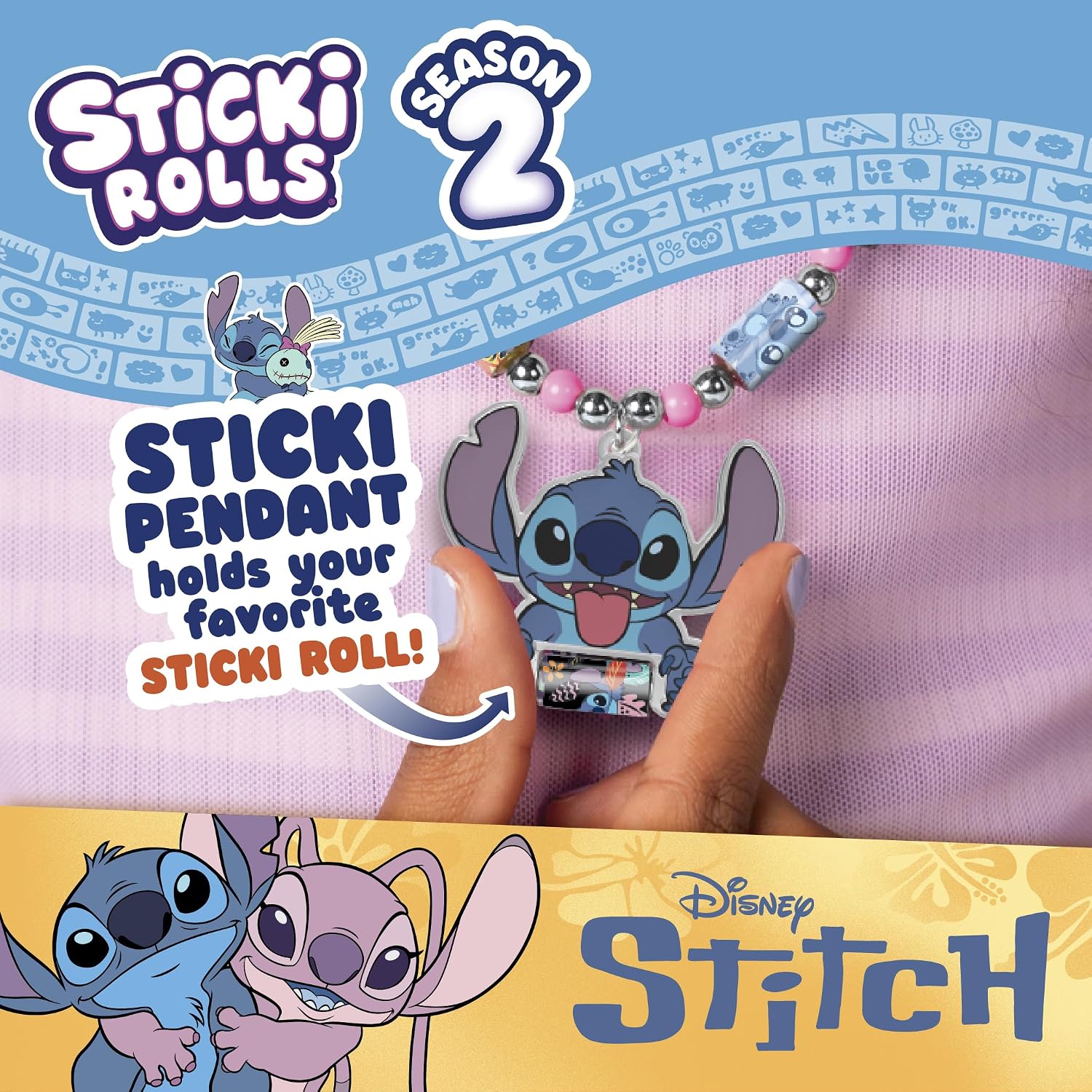 Sticki Rolls Stitch Pendant Pack SERIES 2 Wearable Sticker Jewellery