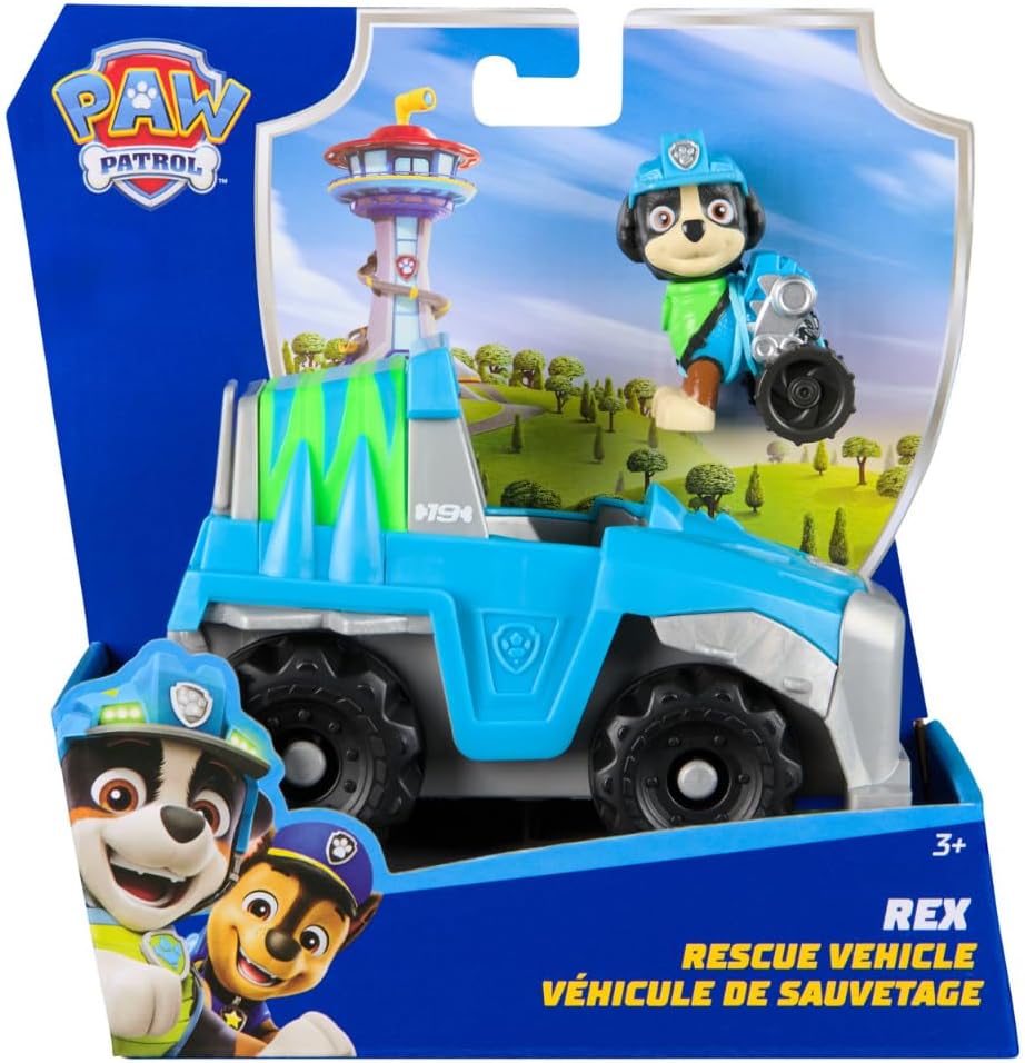 Paw Patrol REX'S Dinosaur Rescue Truck & Action Figure