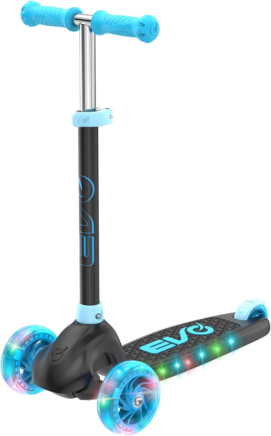 Evo Eclipse Light-Up 3 Wheeled Kids Scooter Blue