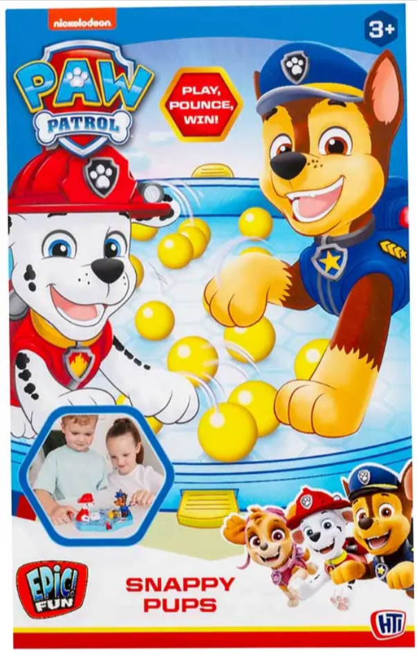Paw Patrol Snappy Pups Board Game 2 Player Chase & Marshall Treat-Grabber Action Toy