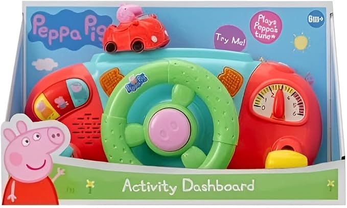 Peppa Activity Dashboard Interactive Steering Wheel Toy