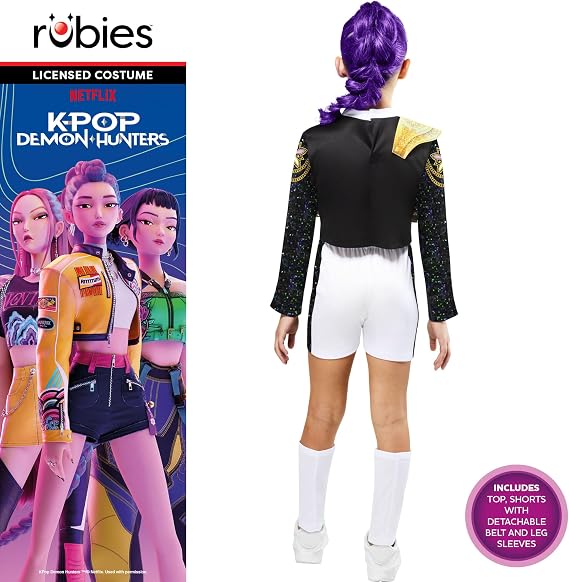 Rubies Official Netflix K-Pop Demon Hunters Deluxe Rumi Golden Child Costume Size 6 Years