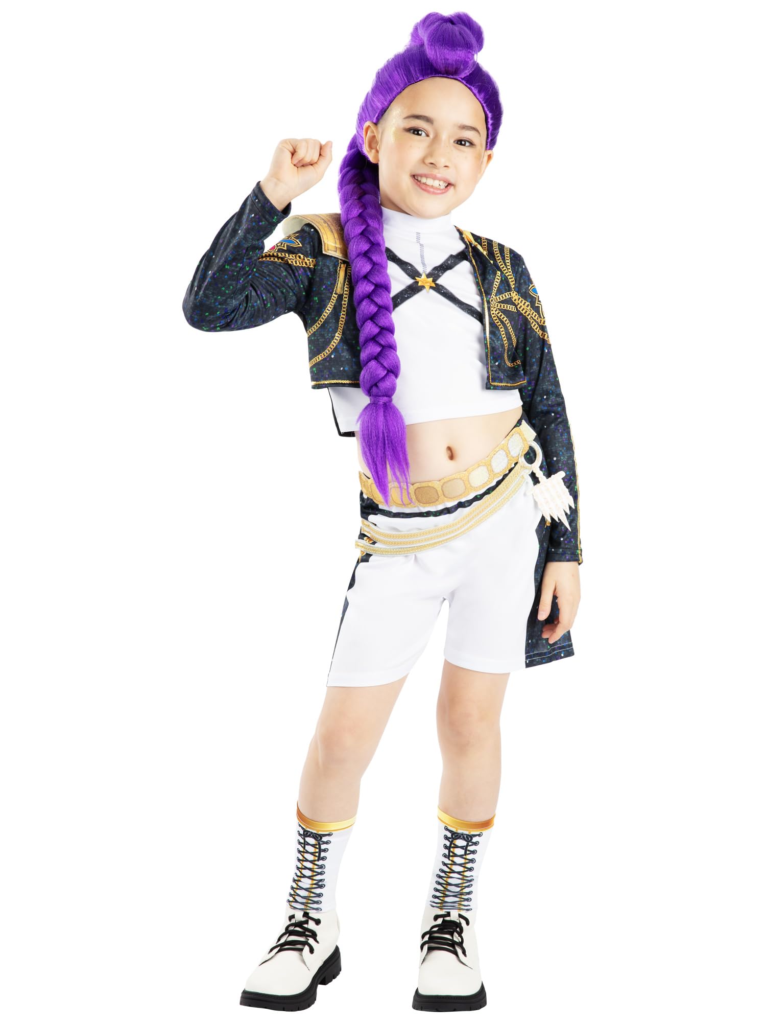 Rubies Official Netflix K-Pop Demon Hunters Deluxe Rumi Golden Child Costume Size 6 Years