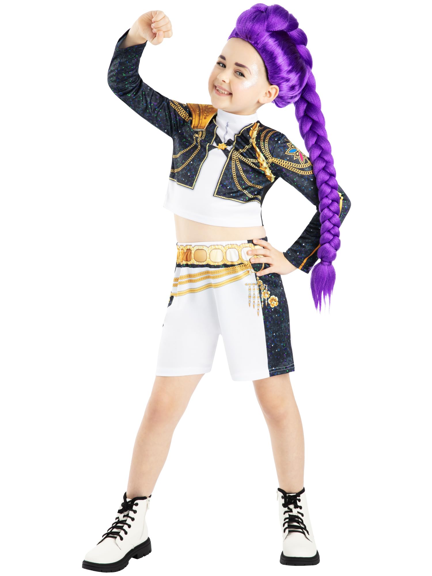Rubies Official Netflix K-Pop Demon Hunters Rumi Golden Classic Child Costume Size 7 to 8 Years