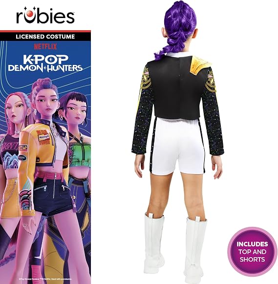 Rubies Official Netflix K-Pop Demon Hunters Rumi Golden Classic Child Costume Size 7 to 8 Years