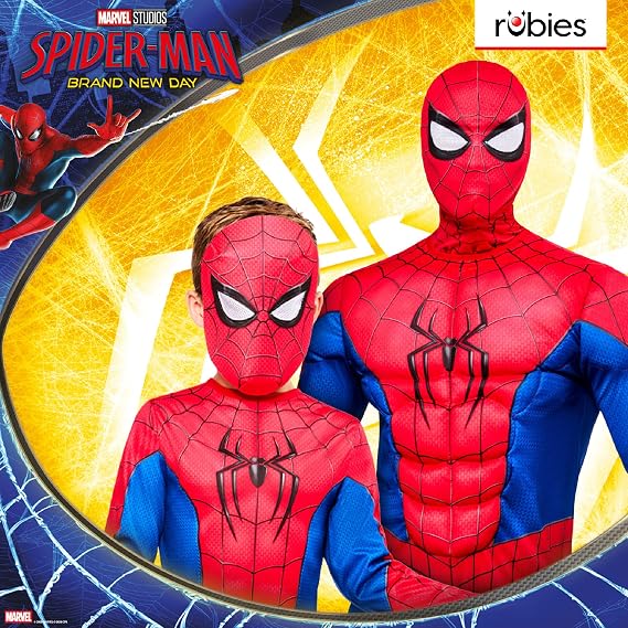 Rubies Official Brand New Day Spider-Man Classic Children's Costume Size 5-6 Years