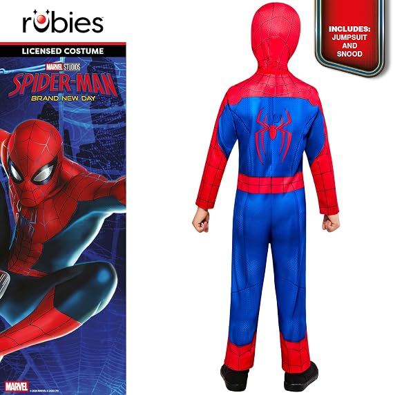Rubies Official Brand New Day Spider-Man Classic Children's Costume Size 5-6 Years