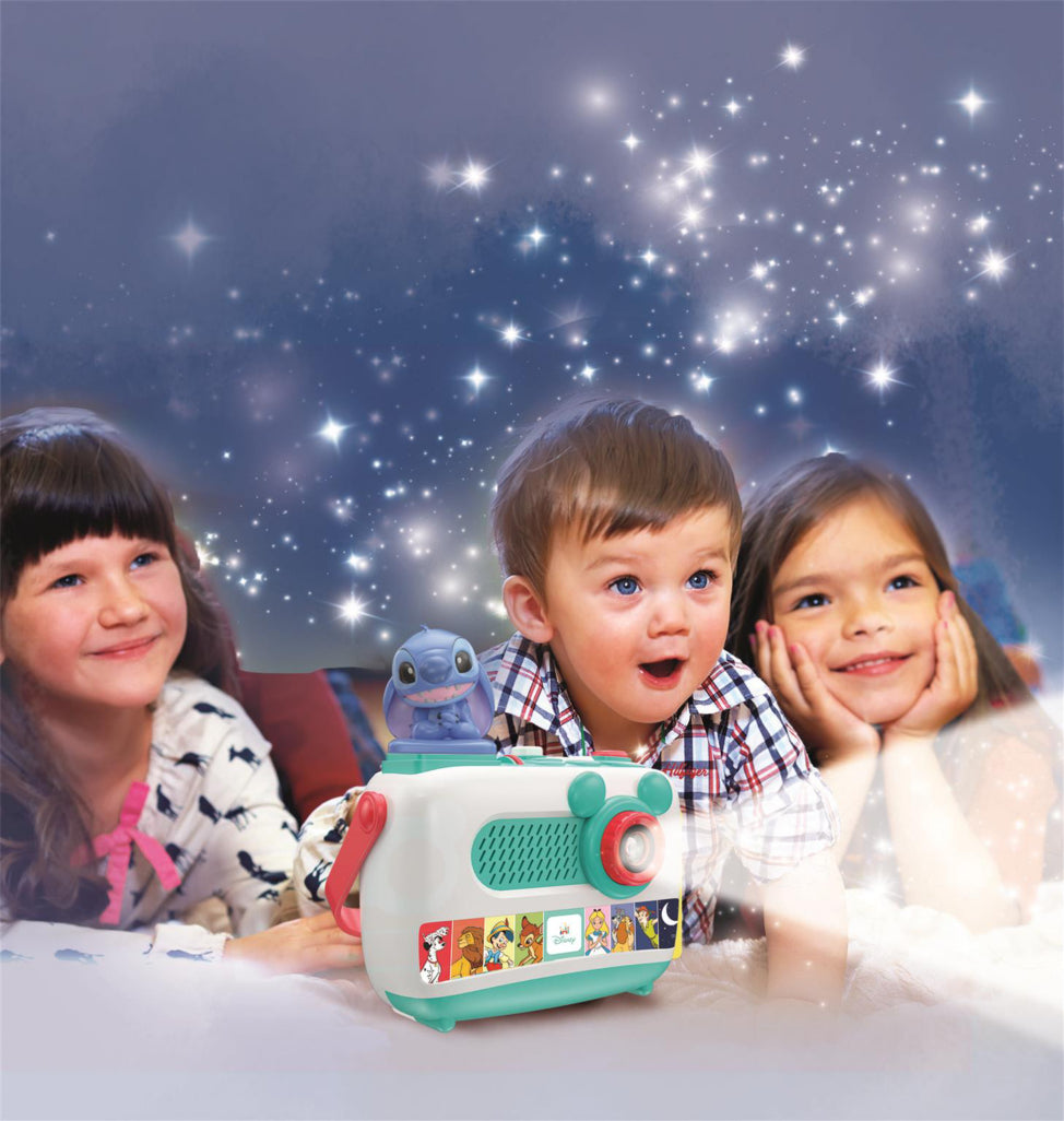 Clementoni Baby DISNEY Storytime Projector Plus 2.0, Interactive Storyteller with Wall Projector
