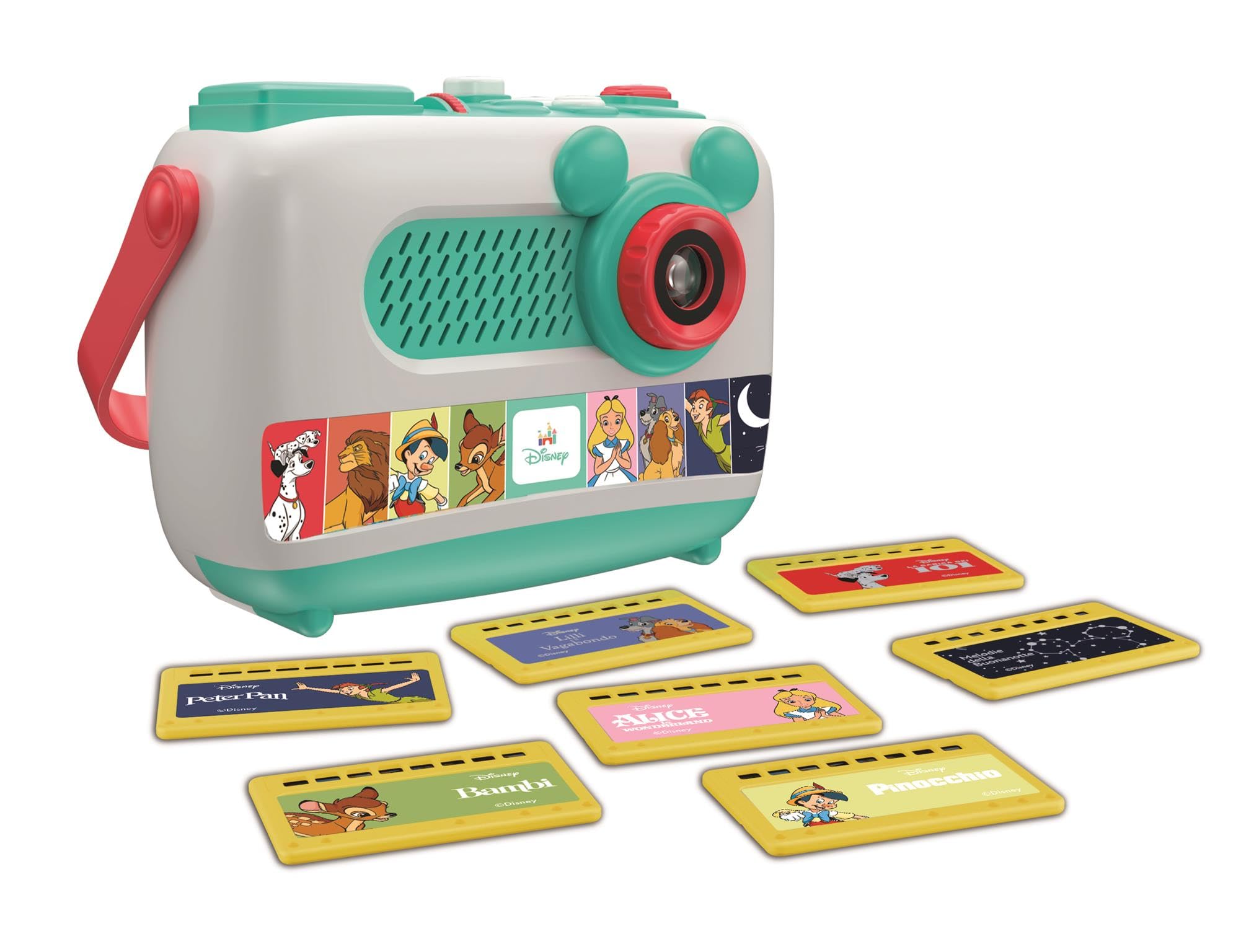 Clementoni Baby DISNEY Storytime Projector Plus 2.0, Interactive Storyteller with Wall Projector