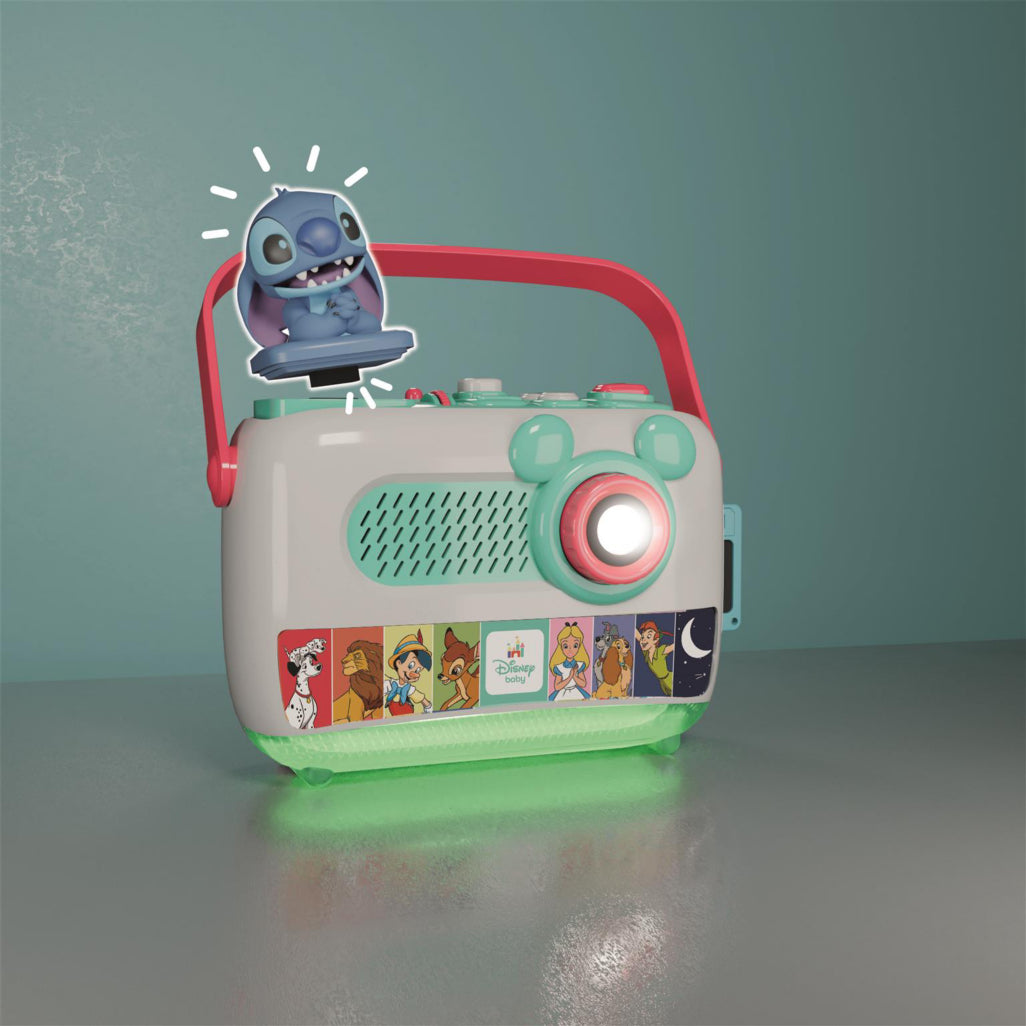 Clementoni Baby DISNEY Storytime Projector Plus 2.0, Interactive Storyteller with Wall Projector
