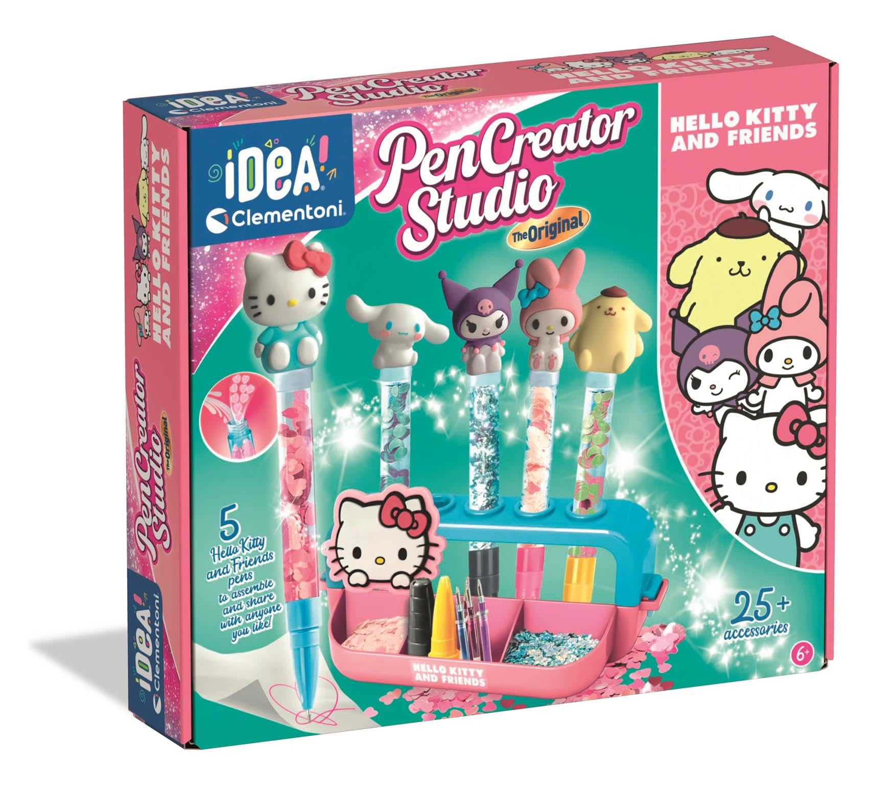 Clementoni IDEA HELLO KITTY Pen Creator Personalised Pen Making Kit for Kids