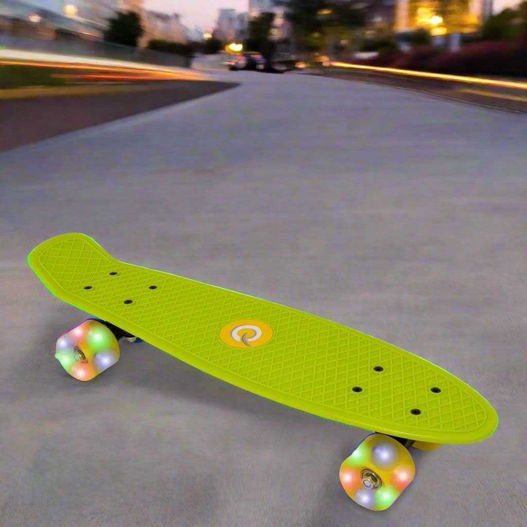 EVO 22Inch Light-Up Lime Green Penny Board