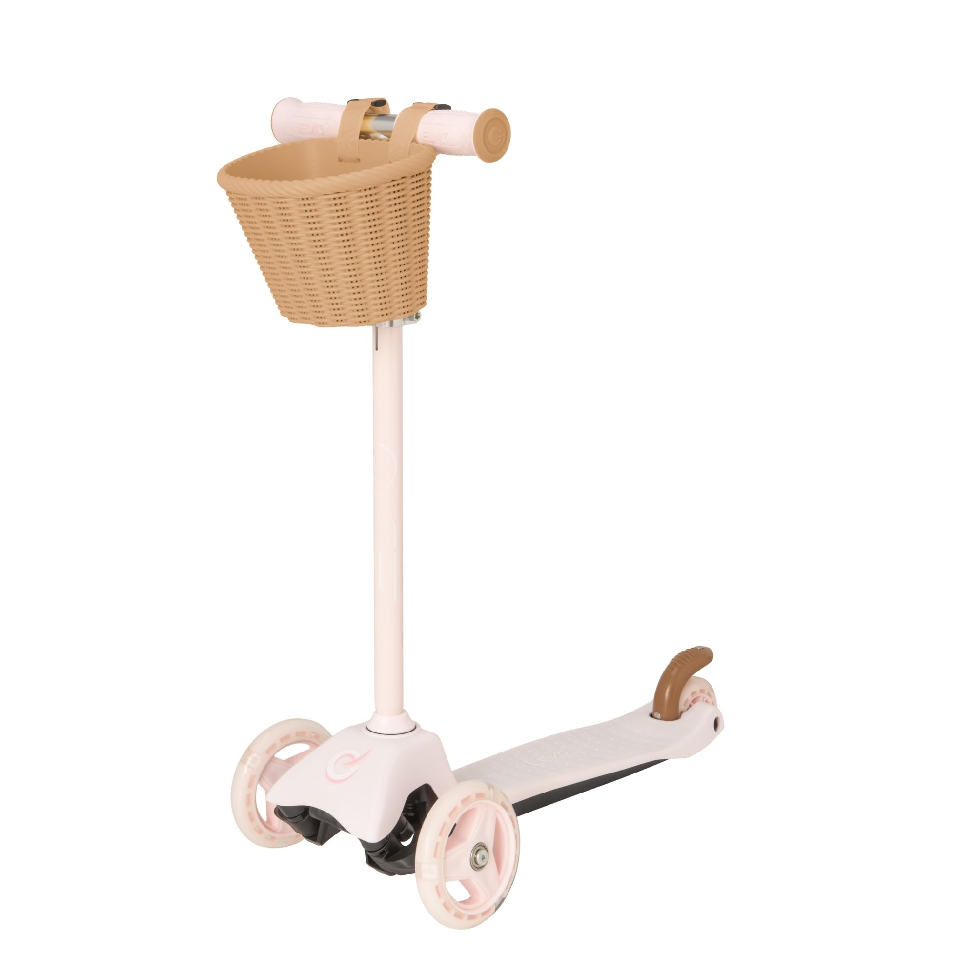 EVO Mini Cruiser Pink Scooter With Toy Basket For Kids