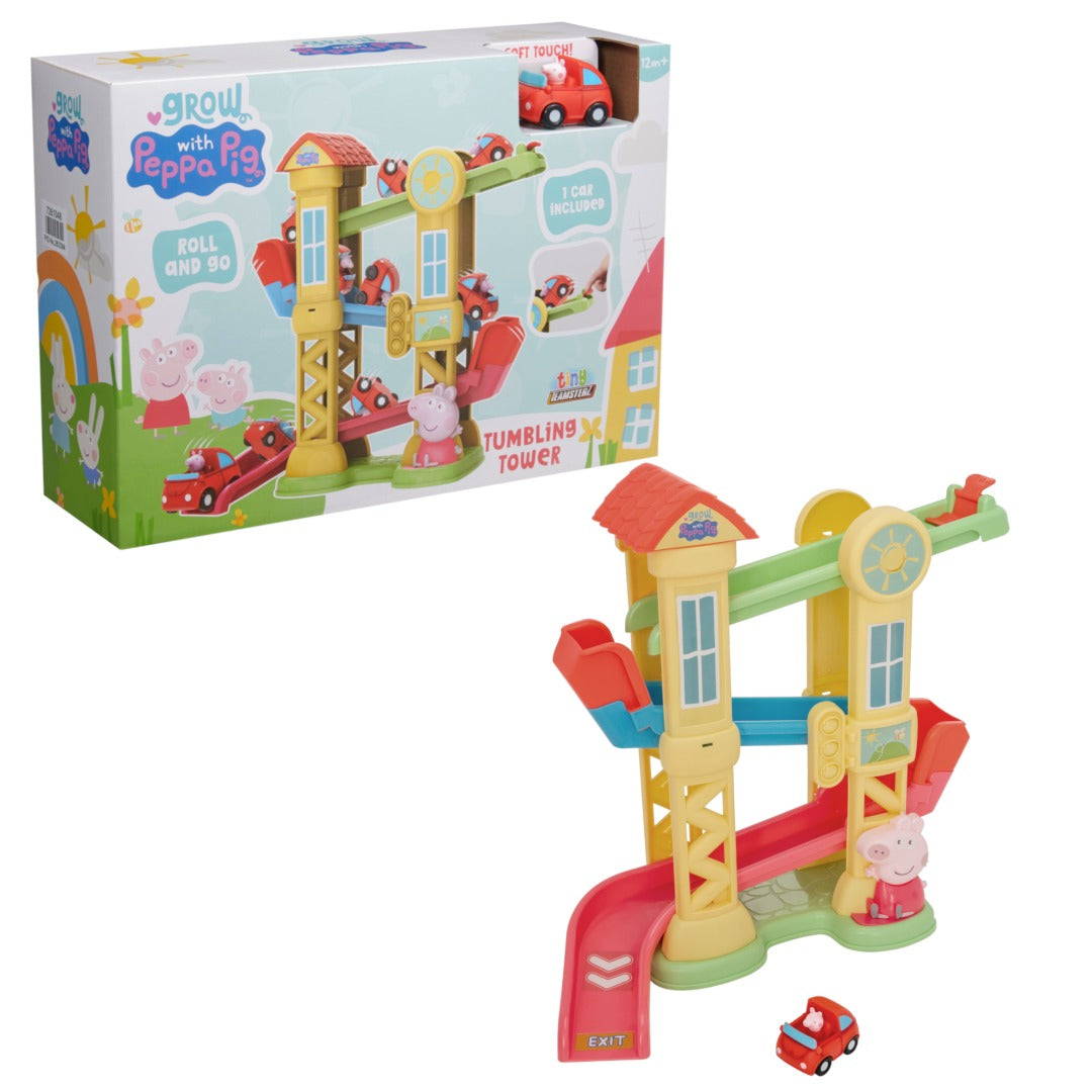 Peppa Pig Tumbling Tower with Vehicle