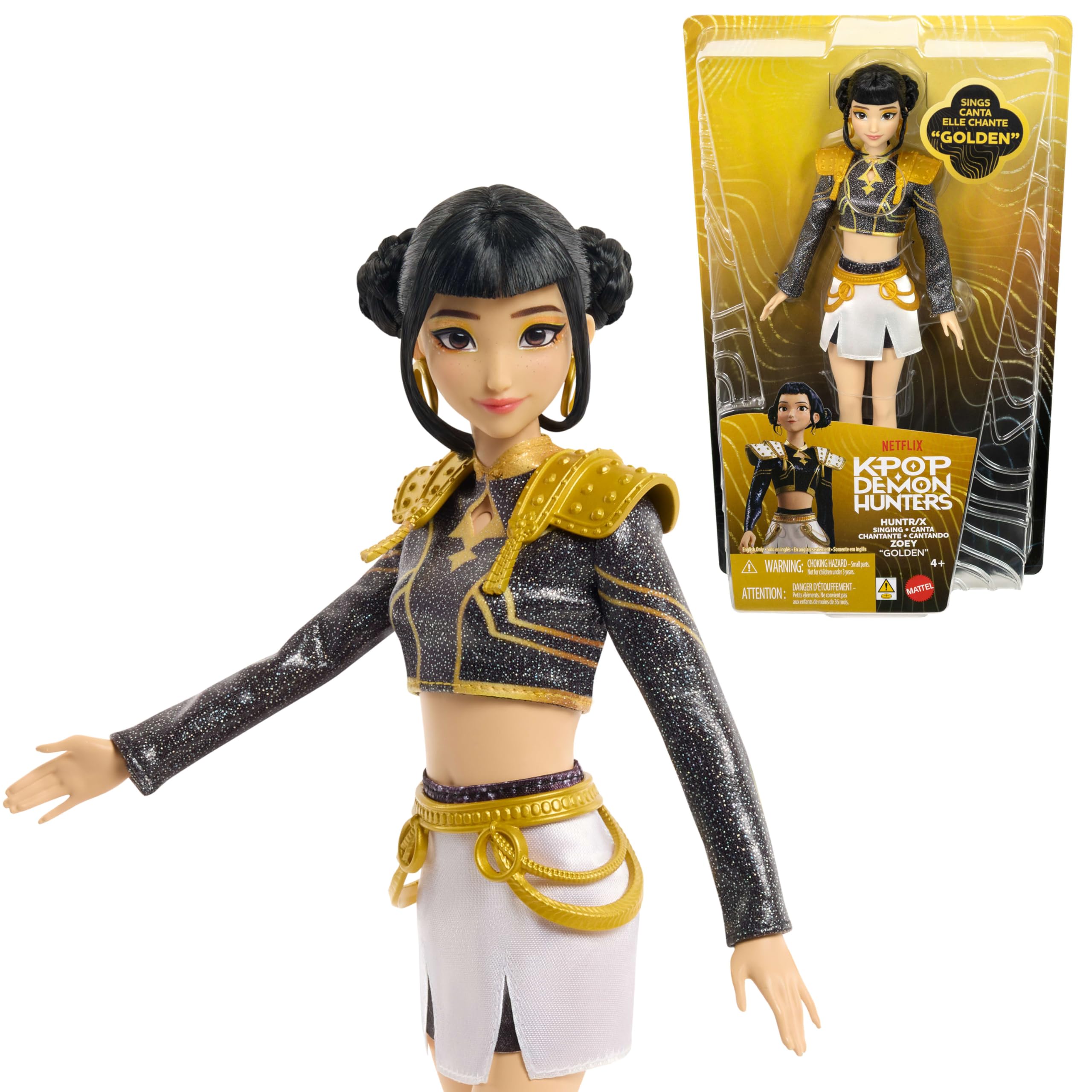 ?Mattel KPOP Demon Hunters HUNTR/X ZOEY Golden Singing Doll