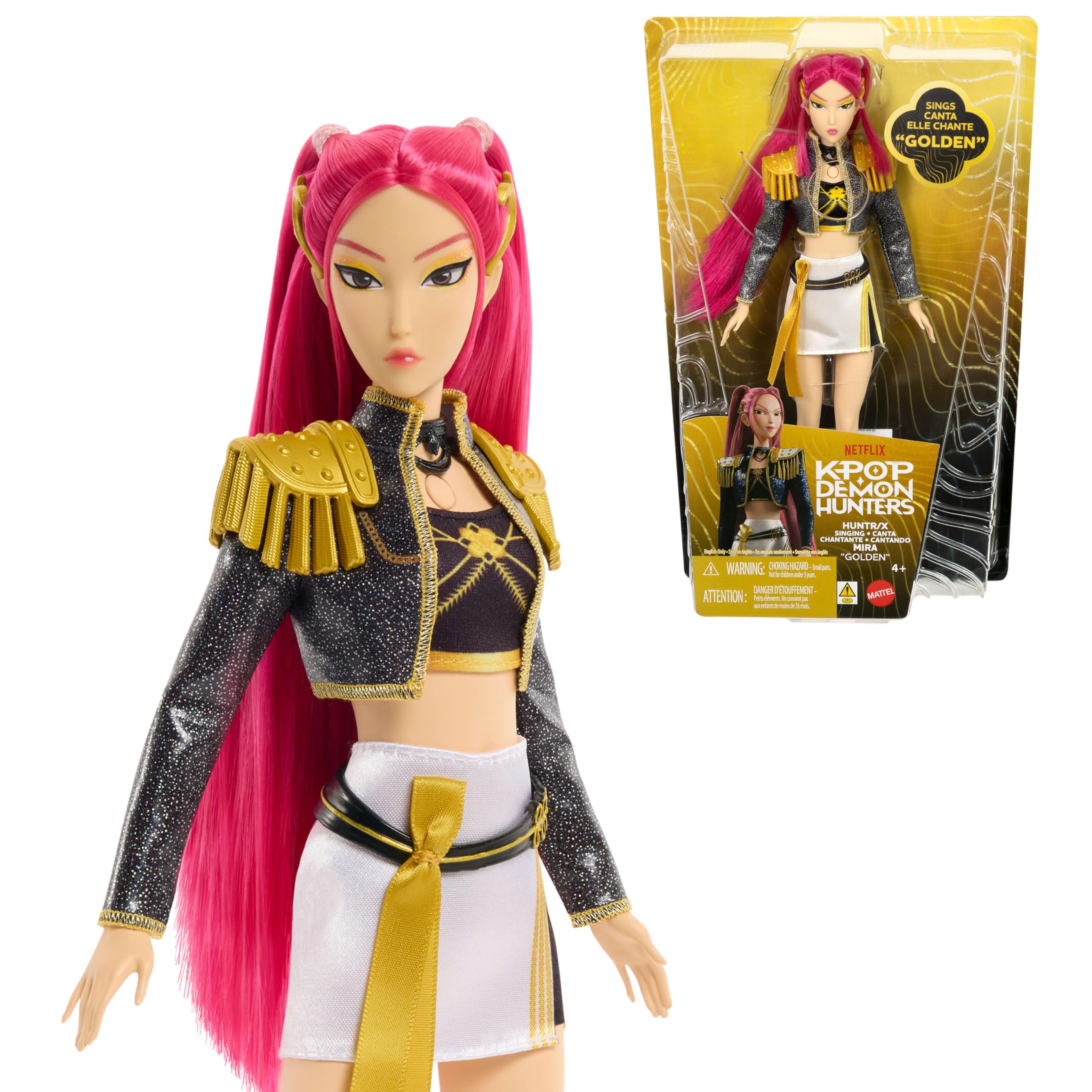 ?Mattel KPOP Demon Hunters HUNTR/X MIRA Golden Singing Doll