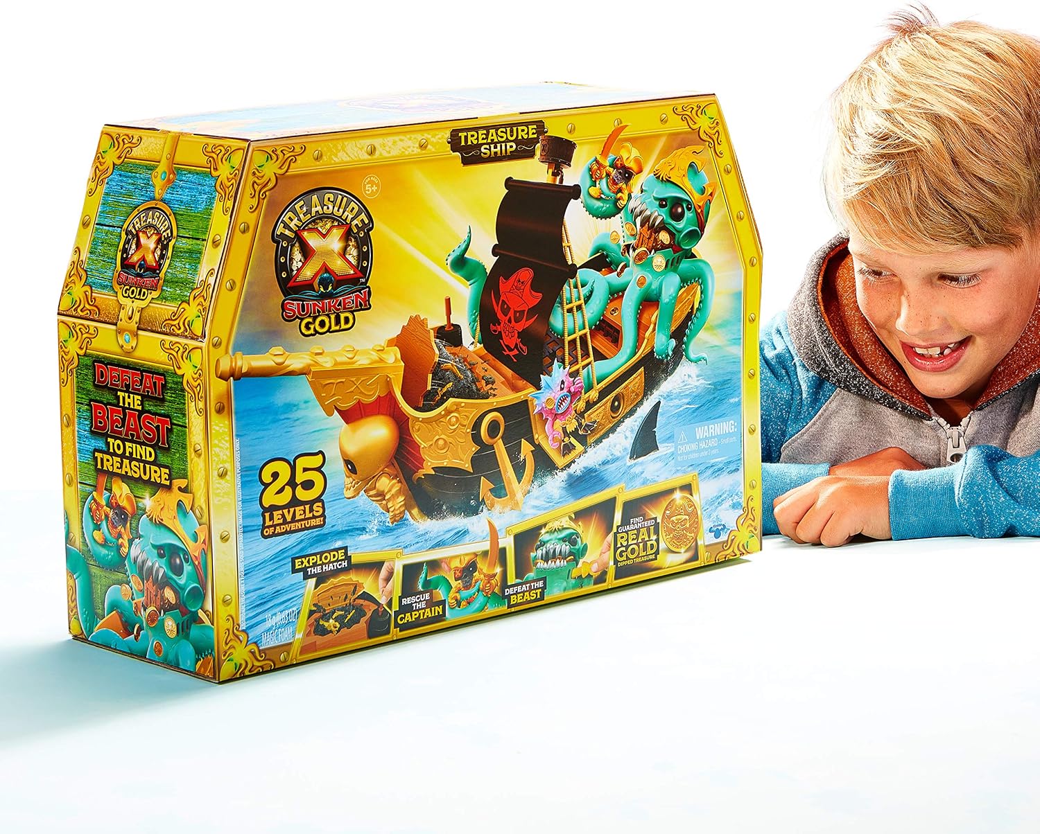 Treasure X Sunken Gold Treasure Ship Playset
