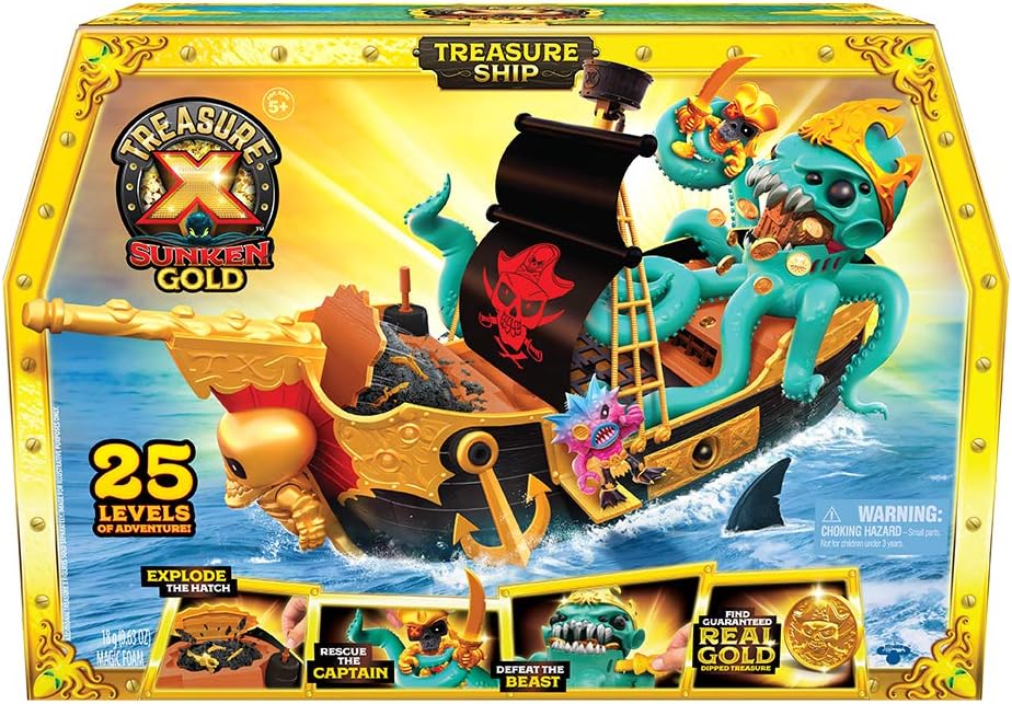 Treasure X Sunken Gold Treasure Ship Playset
