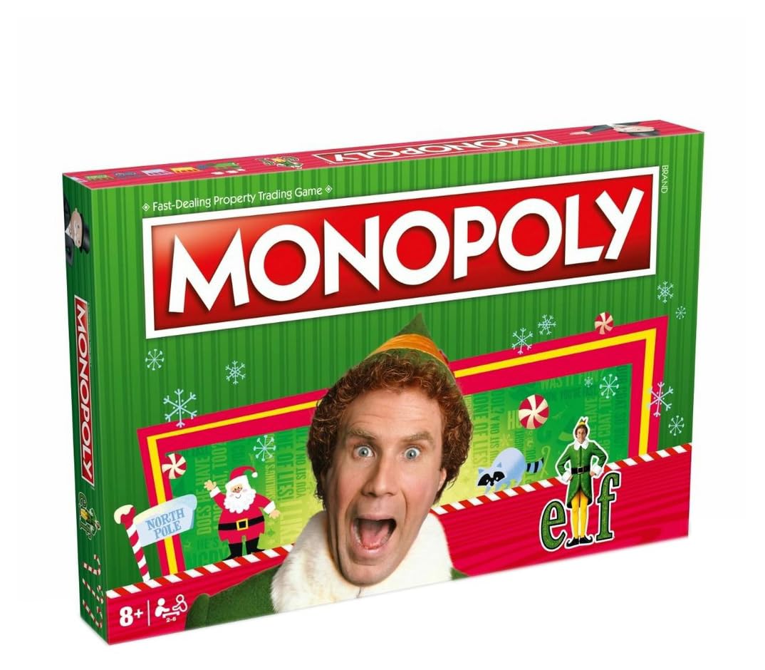 Hasbro ELF Christmas Monopoly Board Game