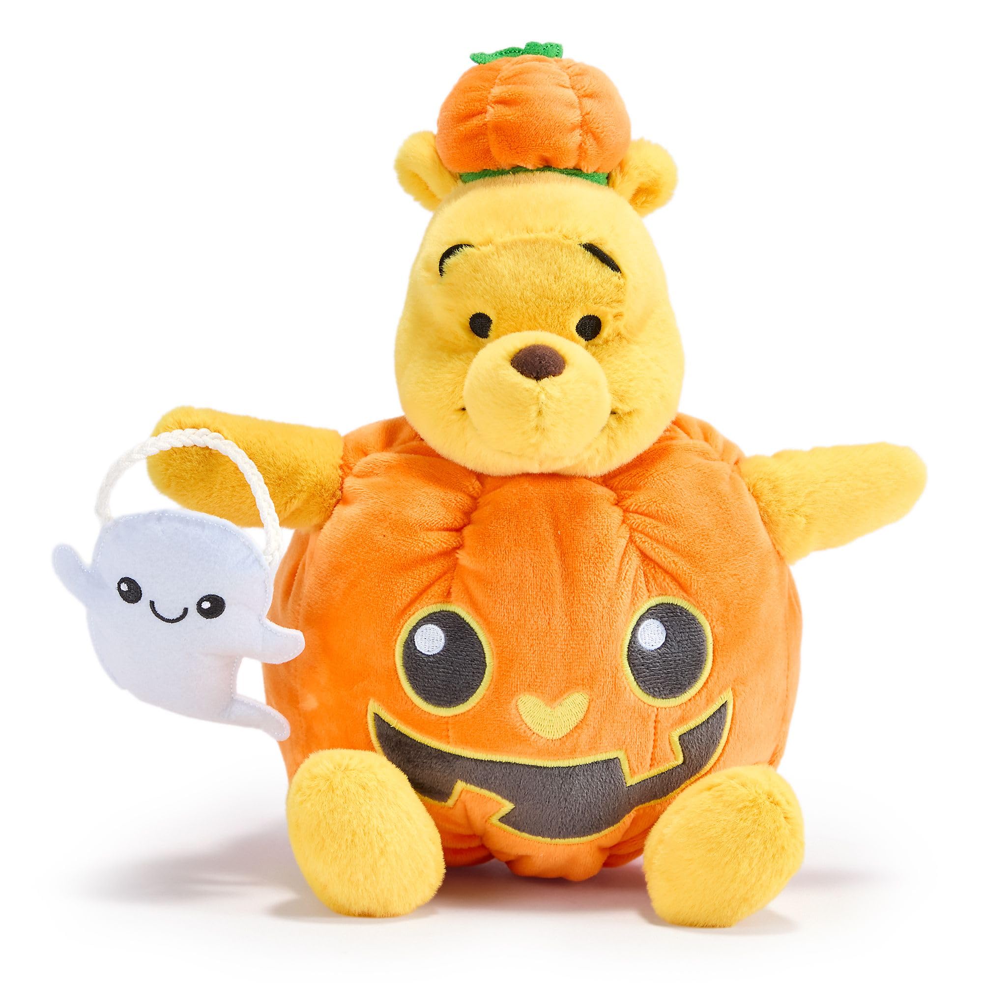 Disney Store Official Winnie the Pooh Pumpkin Halloween 23cm Soft Plush Toy