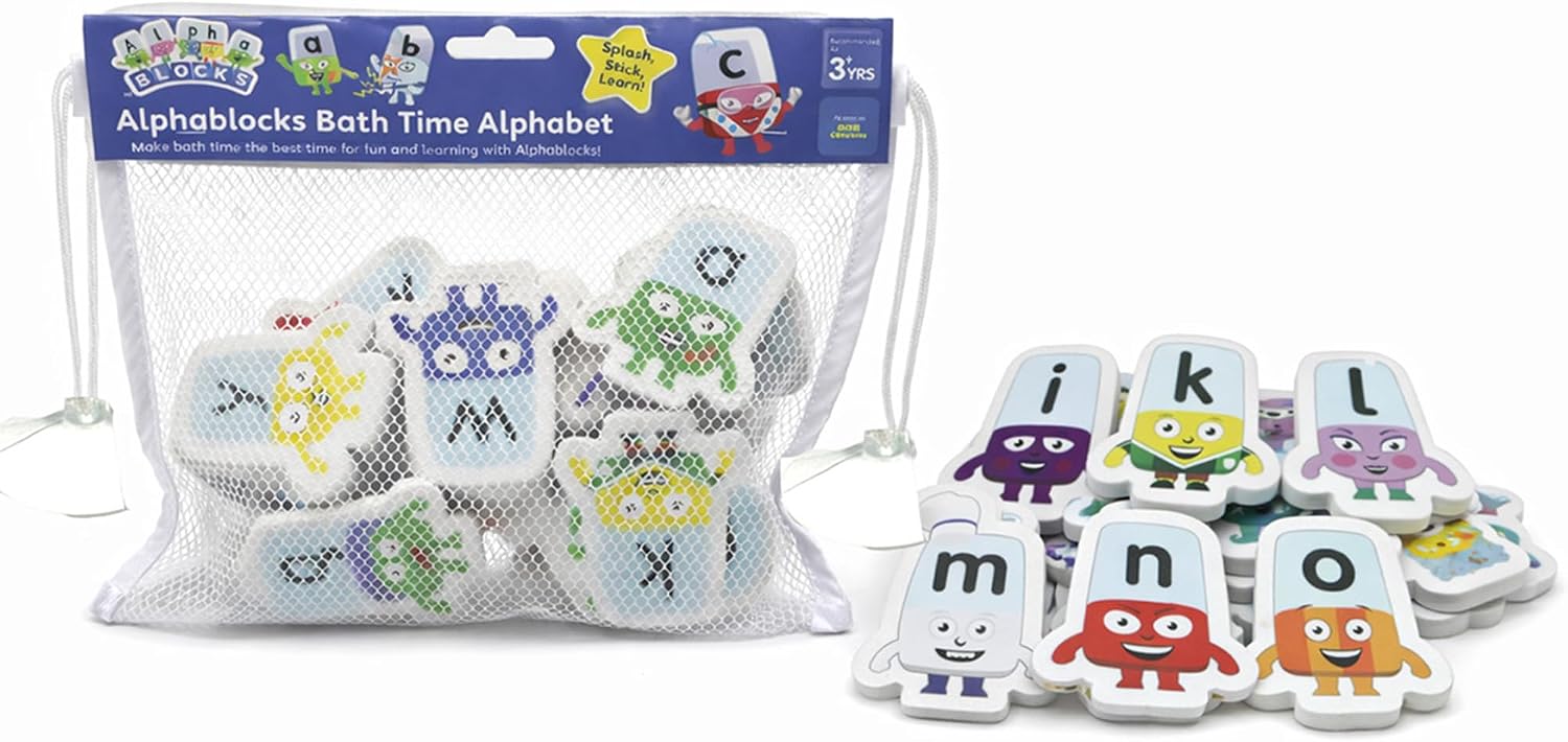 Alphablocks Bath Foam Letters Kids Floating Phonics Alphabet Toys Set