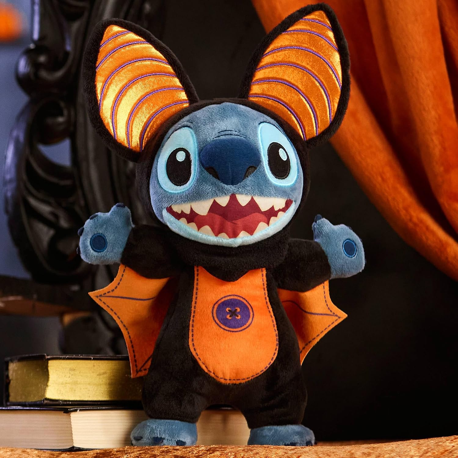 Disney Store Official Stitch Bat Costume Halloween 4ocm Soft Plush Toy
