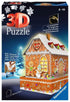 Ravensburger 3D Puzzle Gingerbread House at Night 216 Piece 3D Jigsaw Puzzle