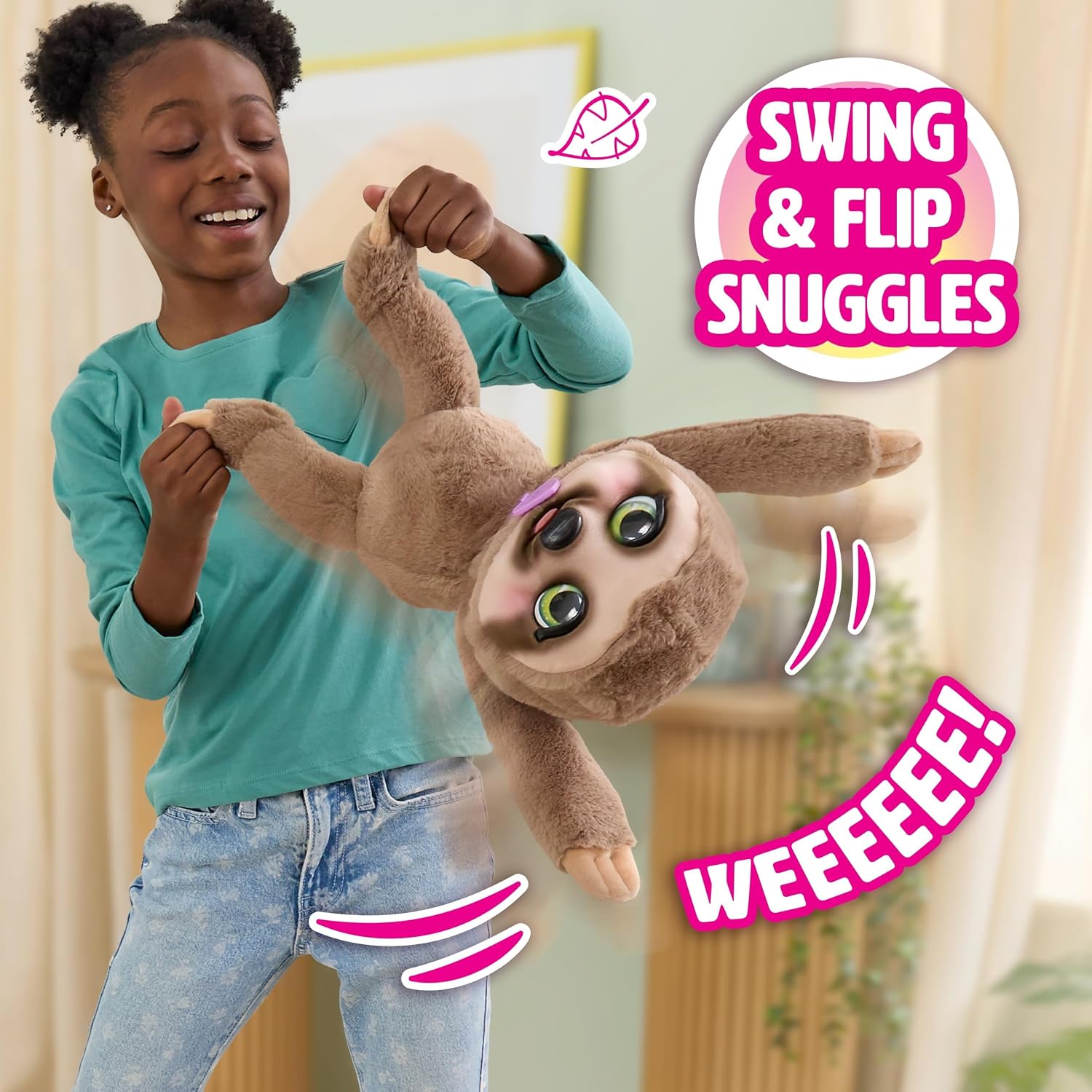 Just Play furReal Snuggles the Smiling Sloth Interactive Plush Toy