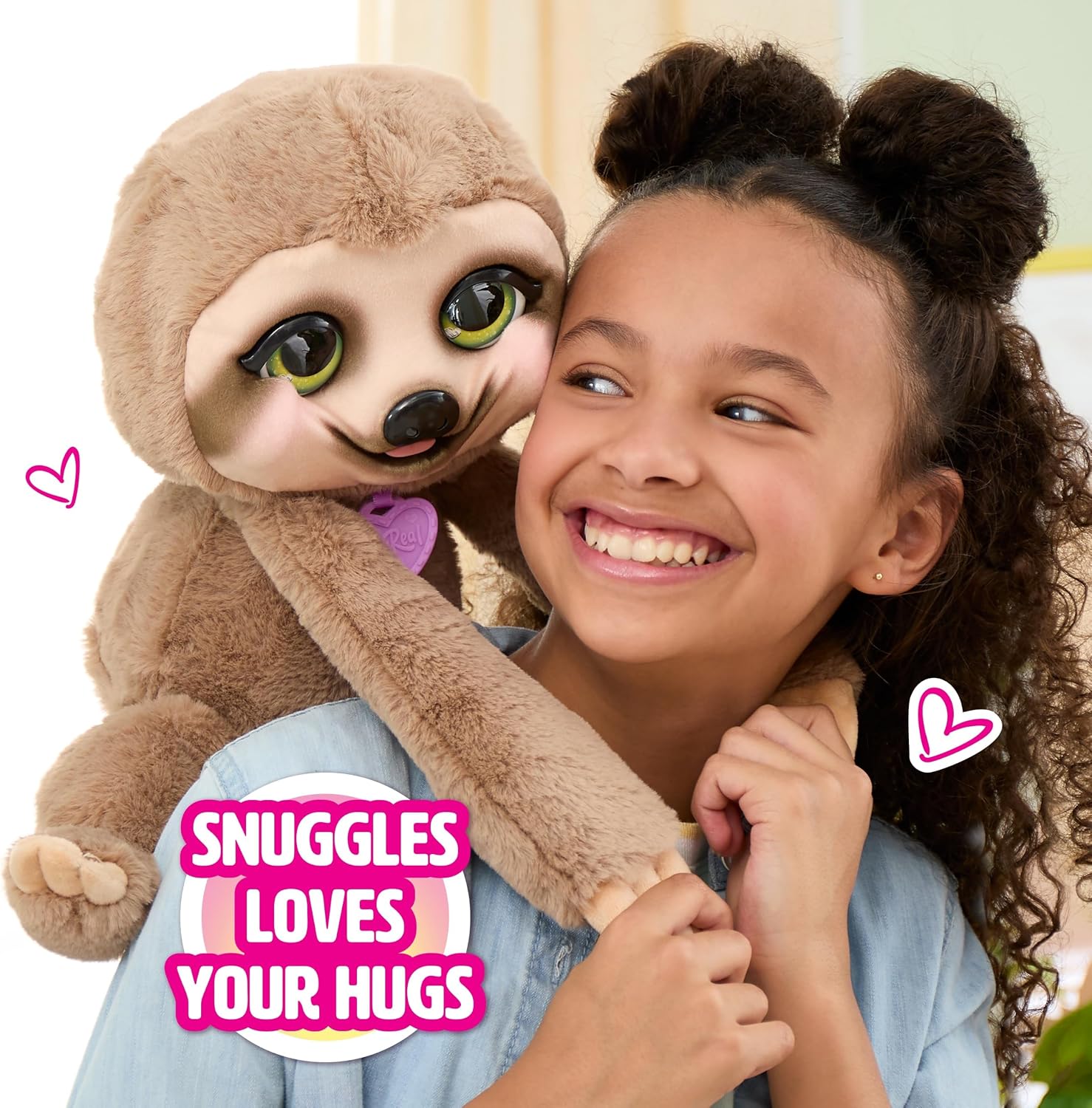 Just Play furReal Snuggles the Smiling Sloth Interactive Plush Toy